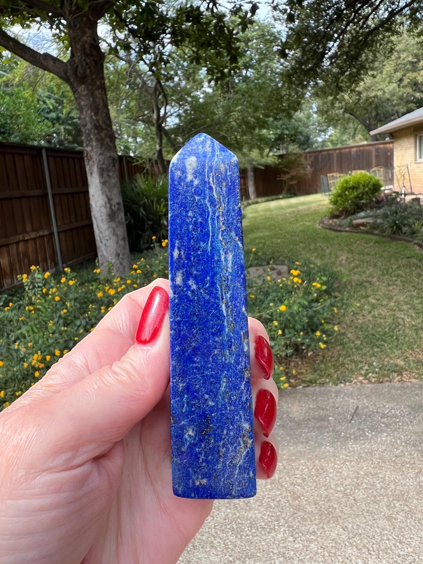 Lapis Lazuli Tower AAA, 4.5”, New, Crystal Healing, Gift, Altar, High Vibration Crystals