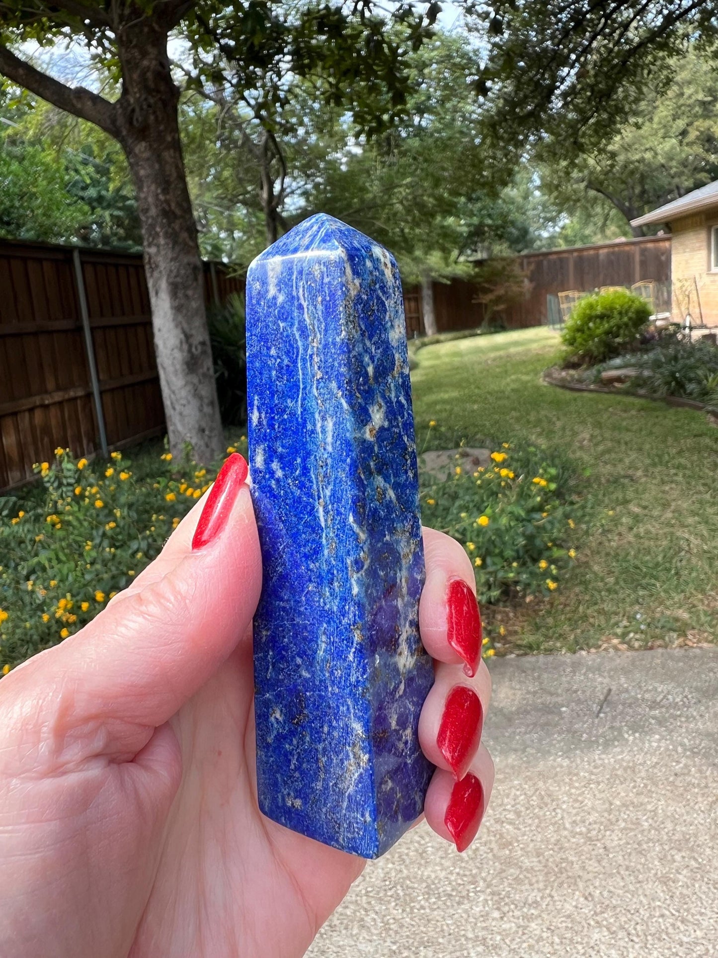 Lapis Lazuli Tower AAA, 4.5”, New, Crystal Healing, Gift, Altar, High Vibration Crystals