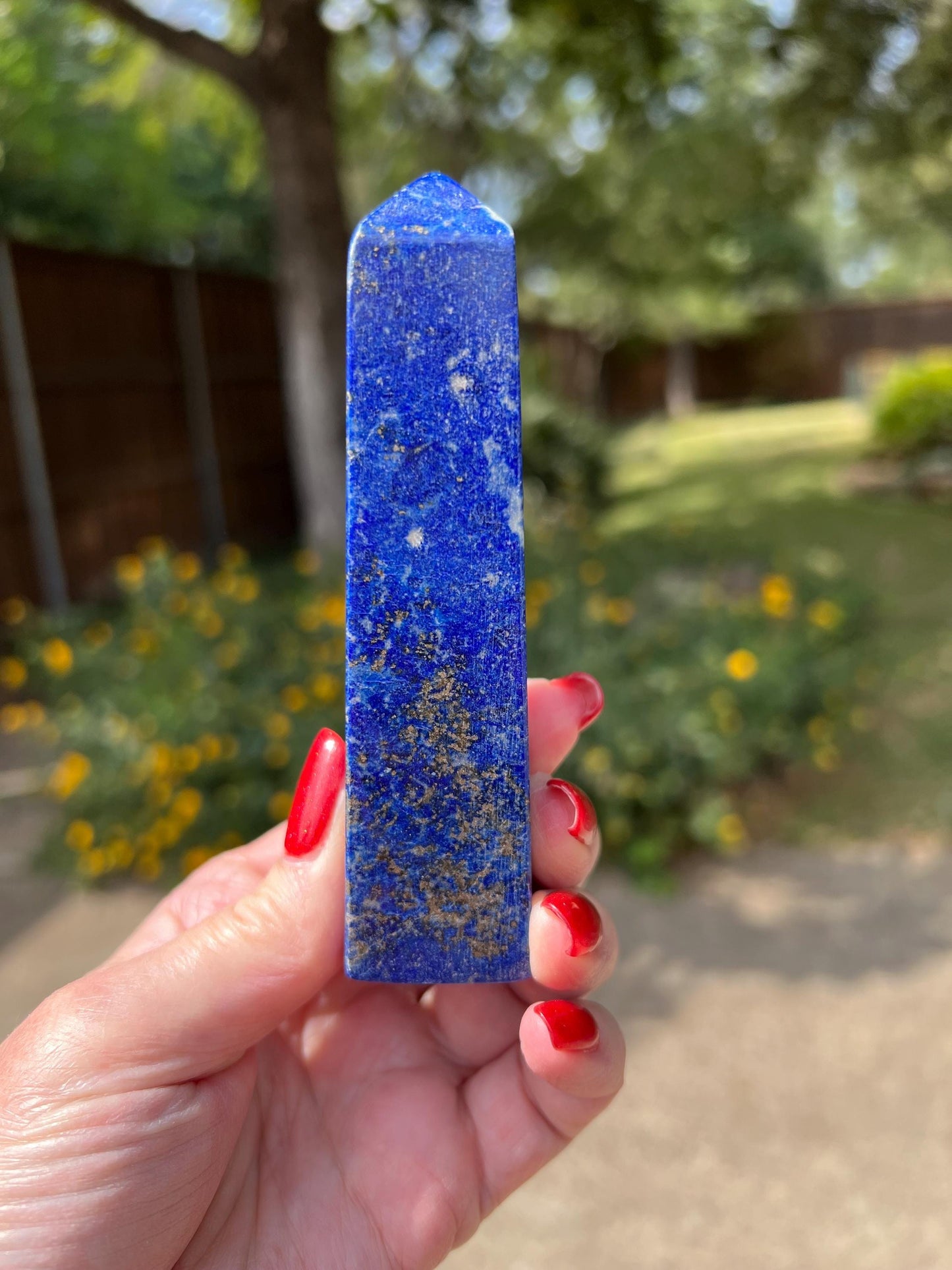 Lapis Lazuli Tower AAA, 4.5”, New, Crystal Healing, Gift, Altar, High Vibration Crystals