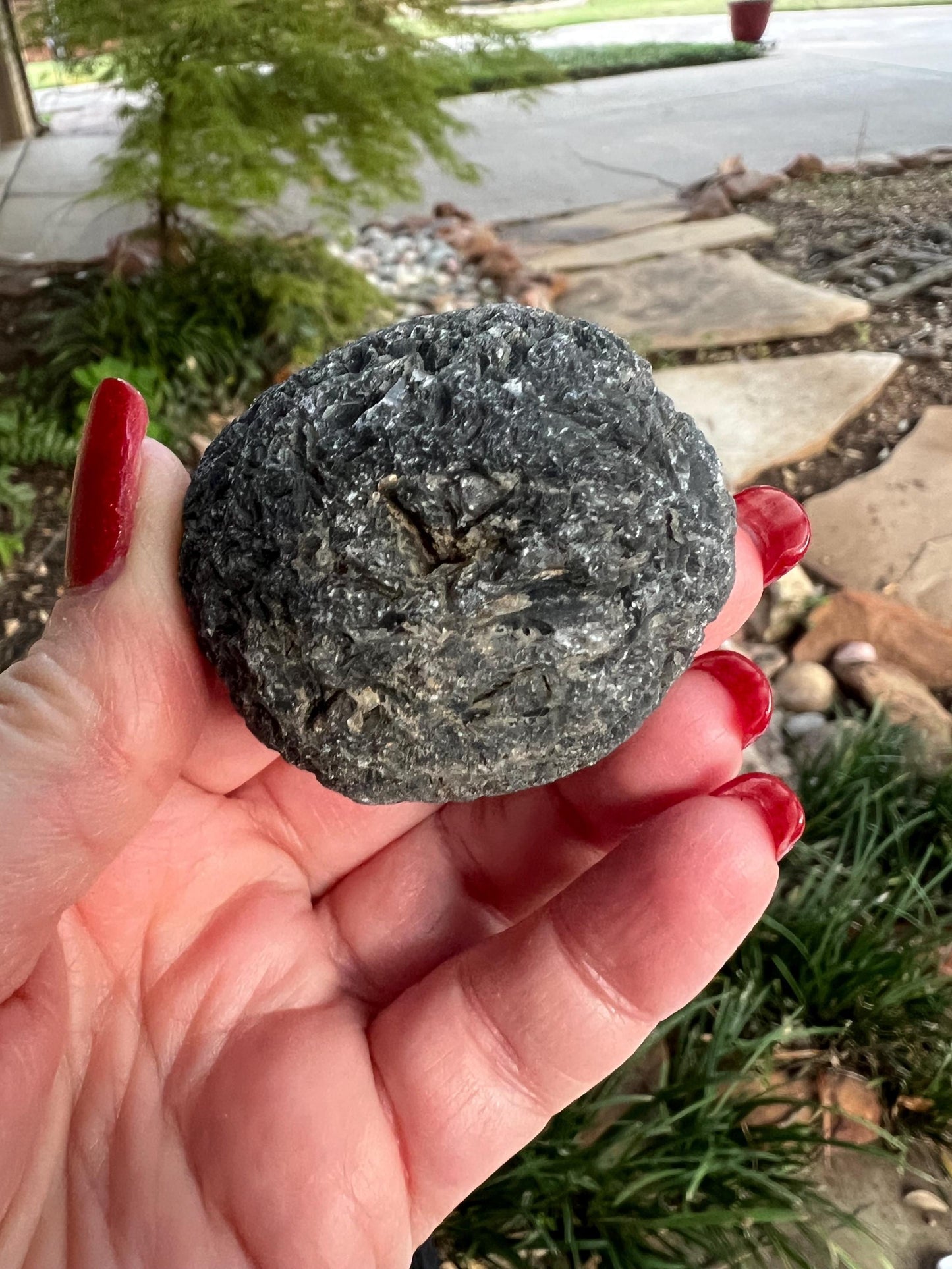 Large Agni Manitite Tektite Palm Stone, Tumbled, 1.75”, new in shop and hand-collected, high vibration crystals