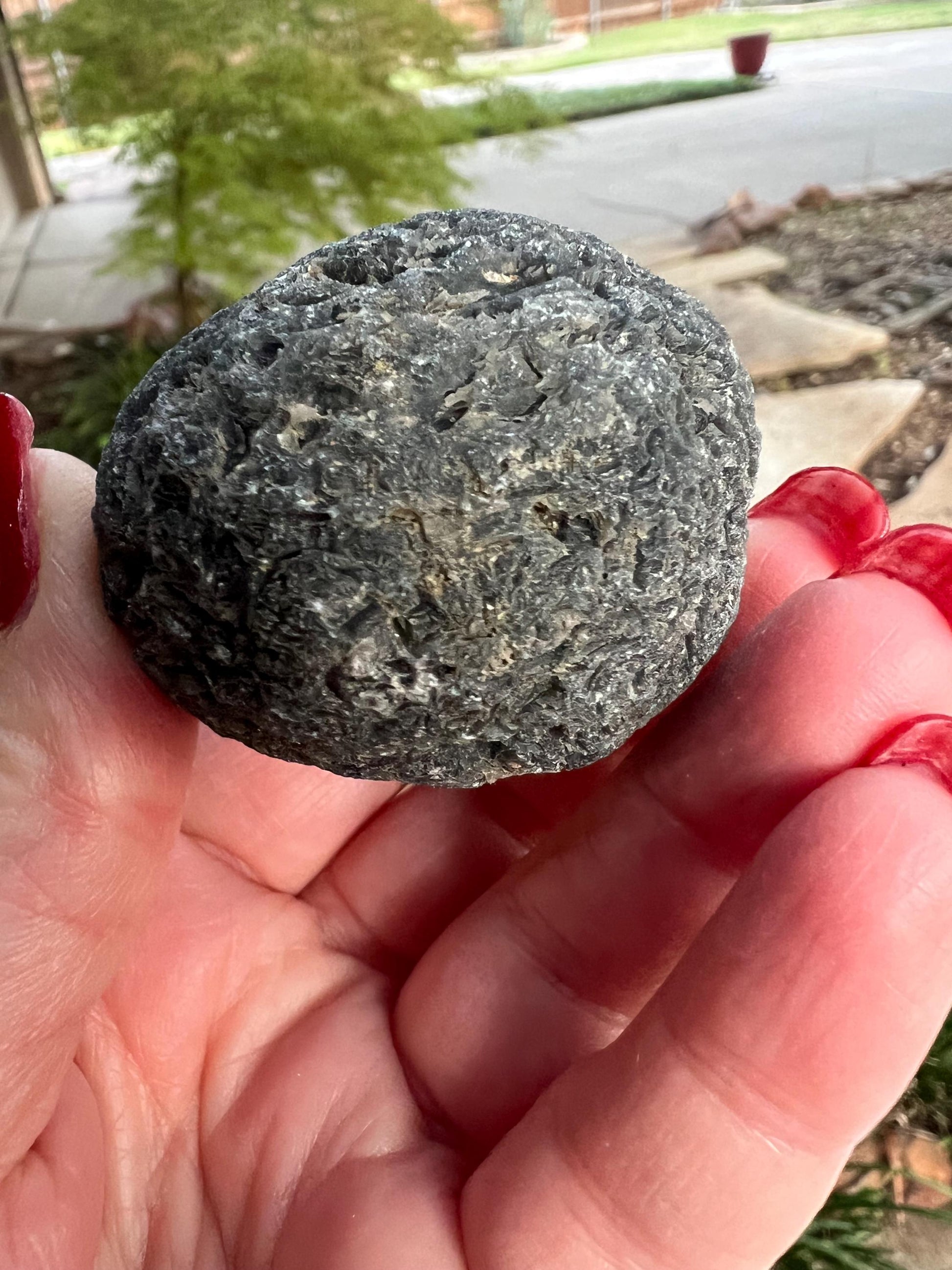 Large Agni Manitite Tektite Palm Stone, Tumbled, 1.75”, new in shop and hand-collected, high vibration crystals