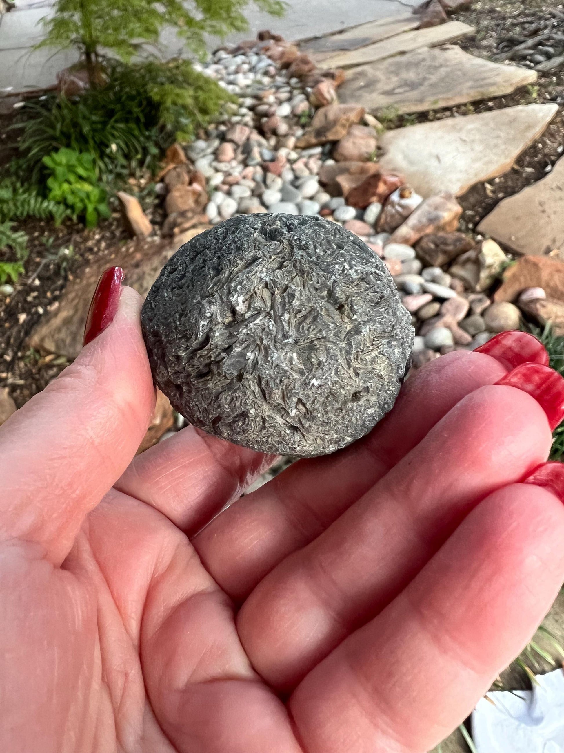 Large Agni Manitite Tektite Palm Stone, Tumbled, 1.75”, new in shop and hand-collected, high vibration crystals