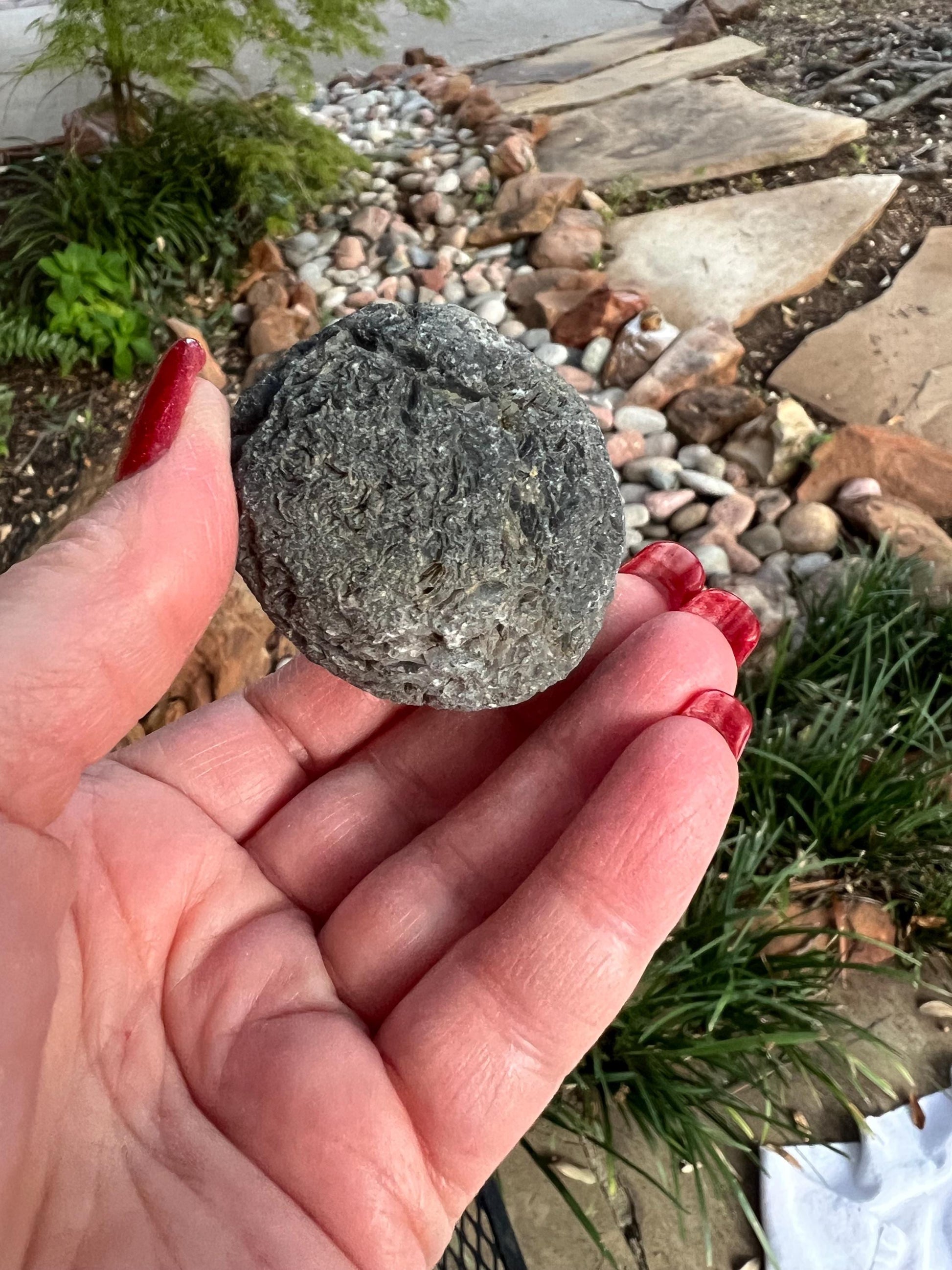 Large Agni Manitite Tektite Palm Stone, Tumbled, 1.75”, new in shop and hand-collected, high vibration crystals