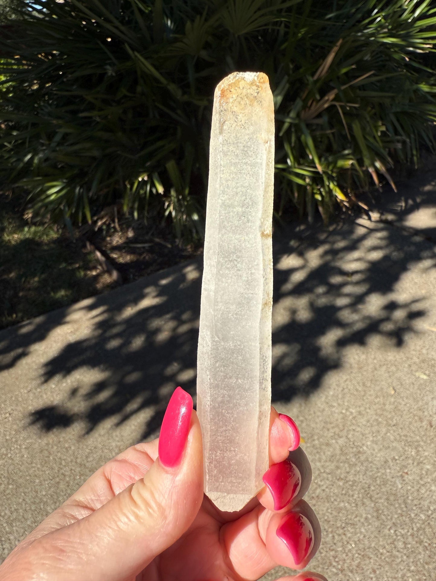 Divine Sugar DT Laser Singing Lemurian Wand 4.75”, New, gift, altar, high vibration crystals