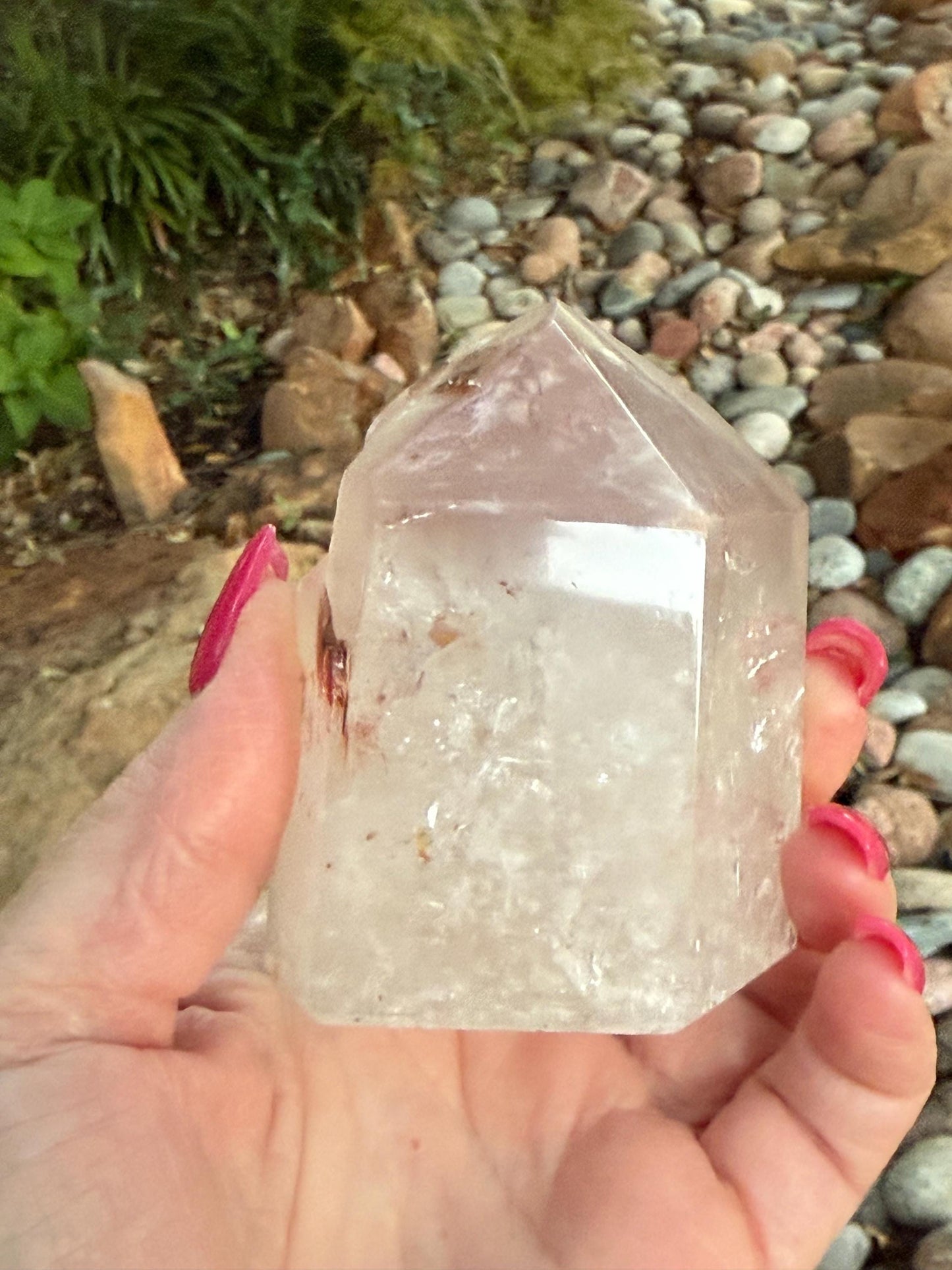 Stunning Rare Pink Lithium Lemurian, new, high quality, 3.25”, crystal healing, gift