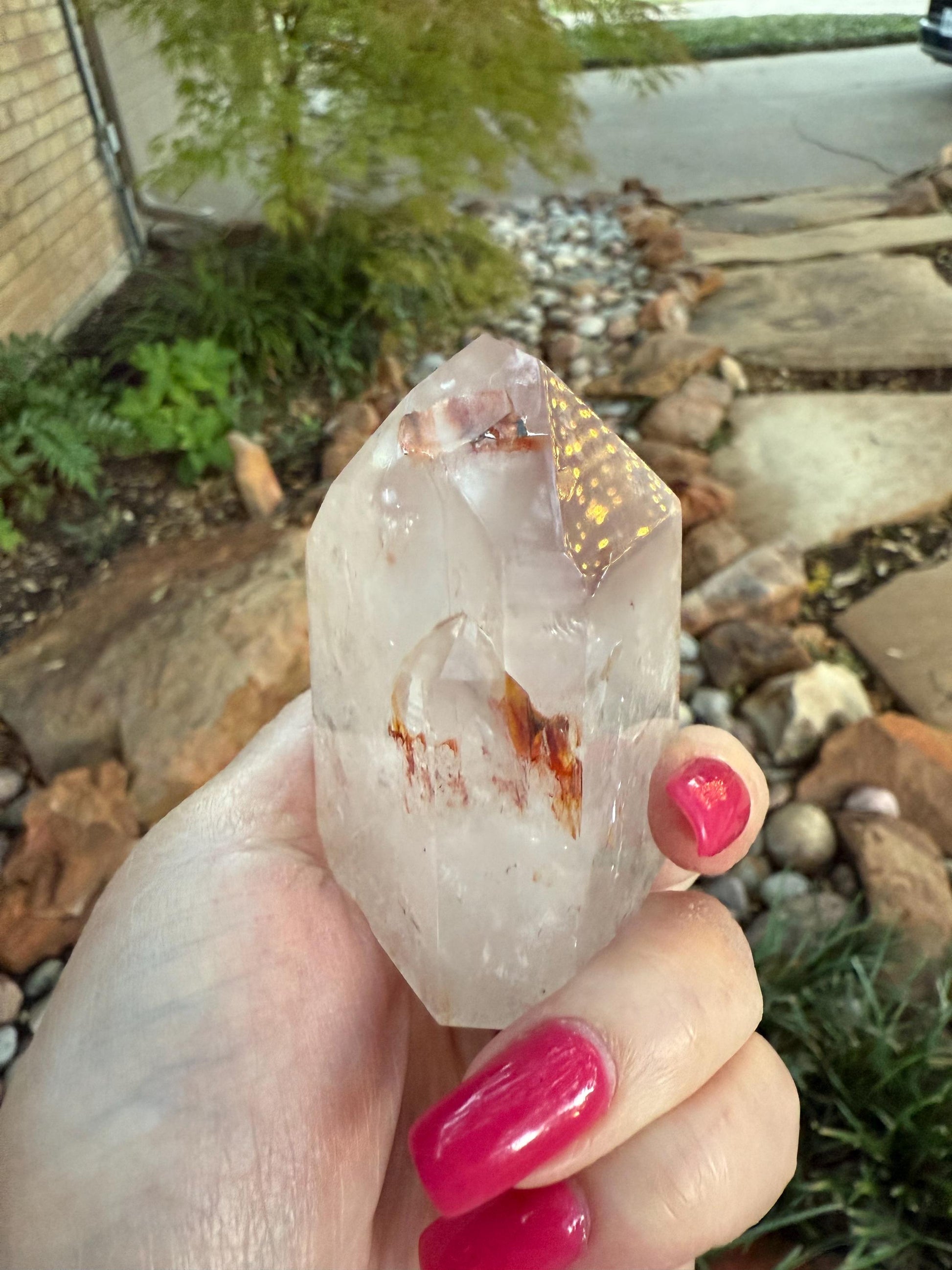 Stunning Rare Pink Lithium Lemurian, new, high quality, 3.25”, crystal healing, gift