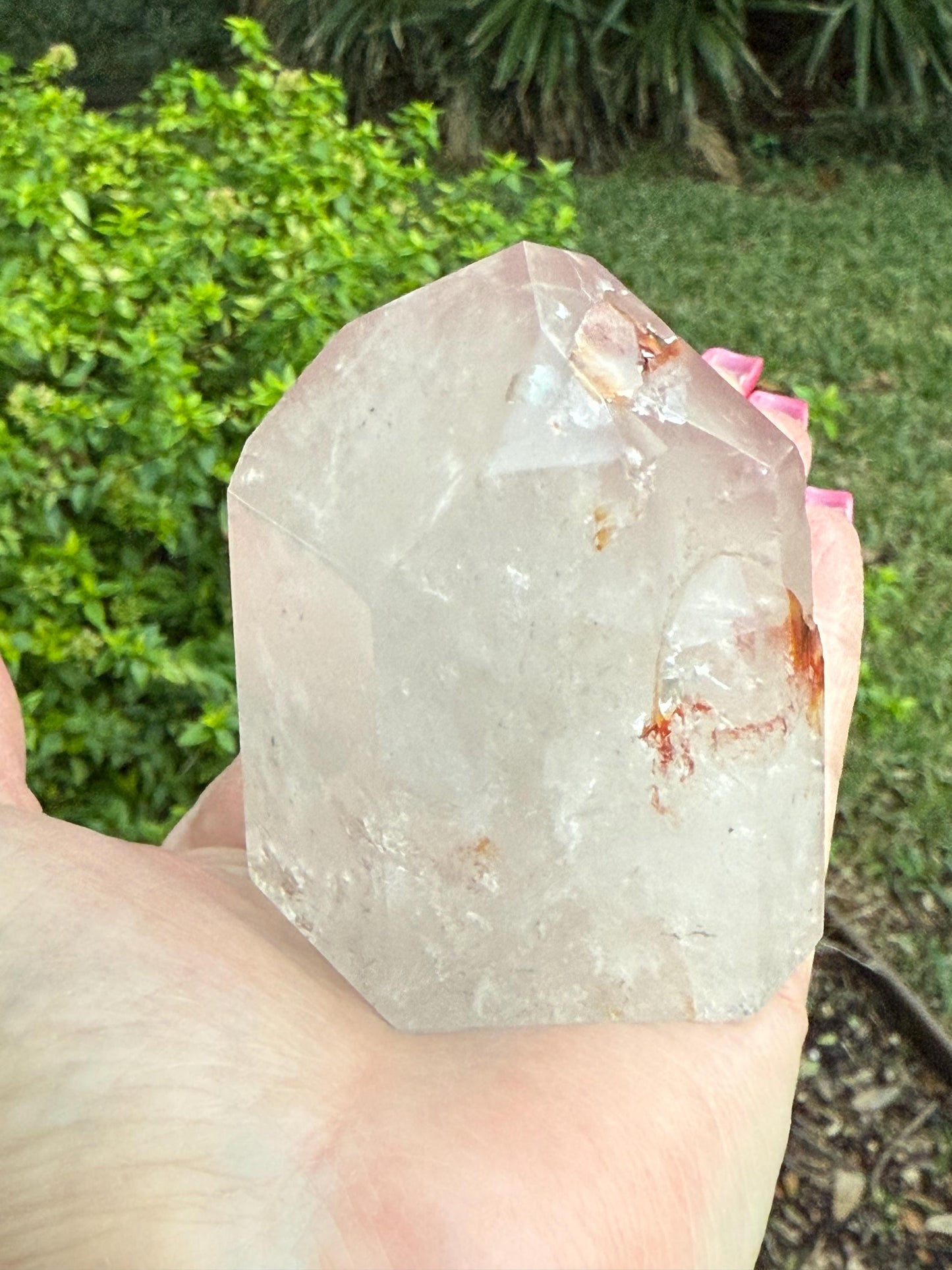 Stunning Rare Pink Lithium Lemurian, new, high quality, 3.25”, crystal healing, gift