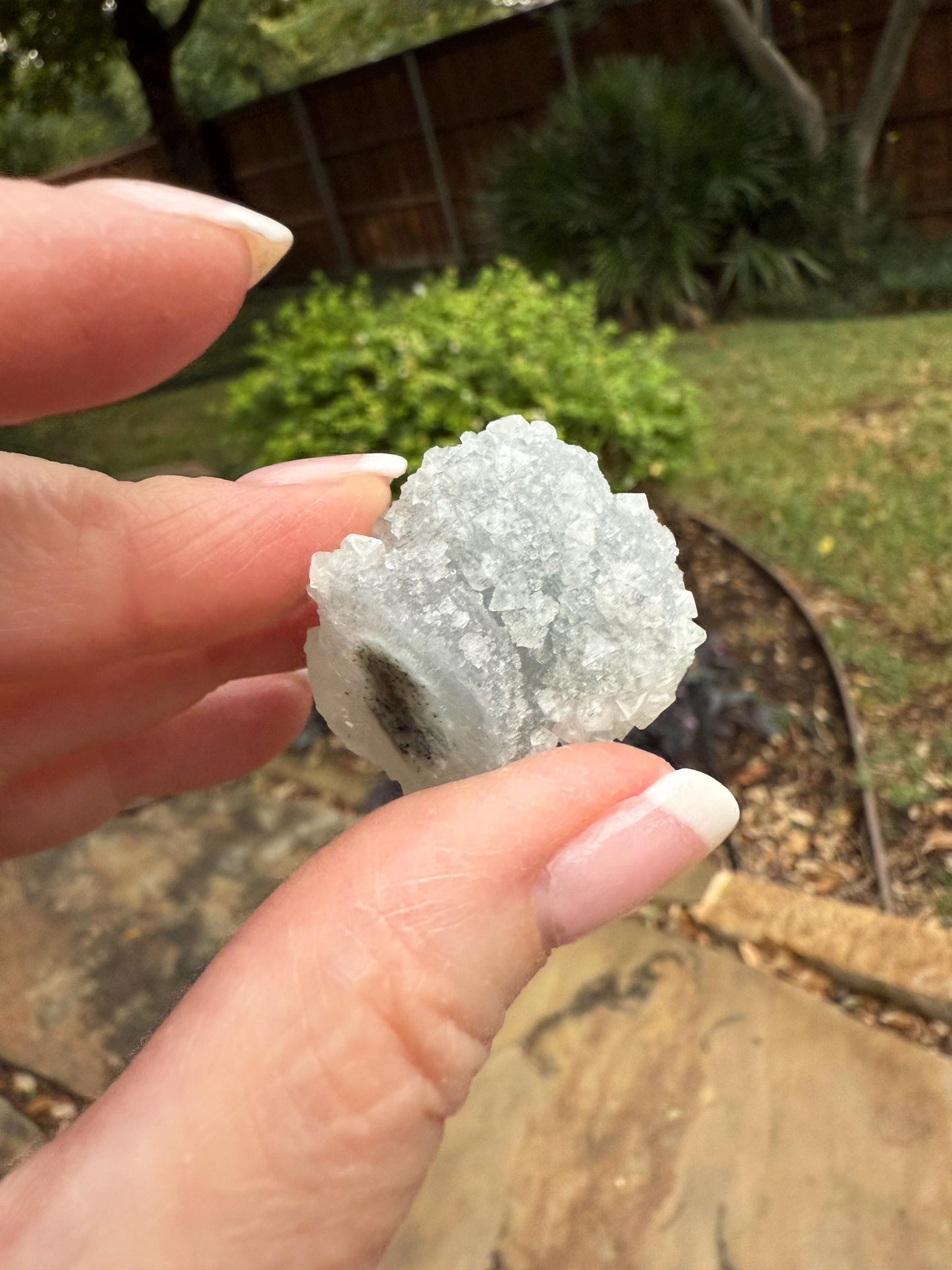 Crystalline Chalcedony Stalactite, Exquisite, New, crystal healing, high vibration crystals, 1.2”