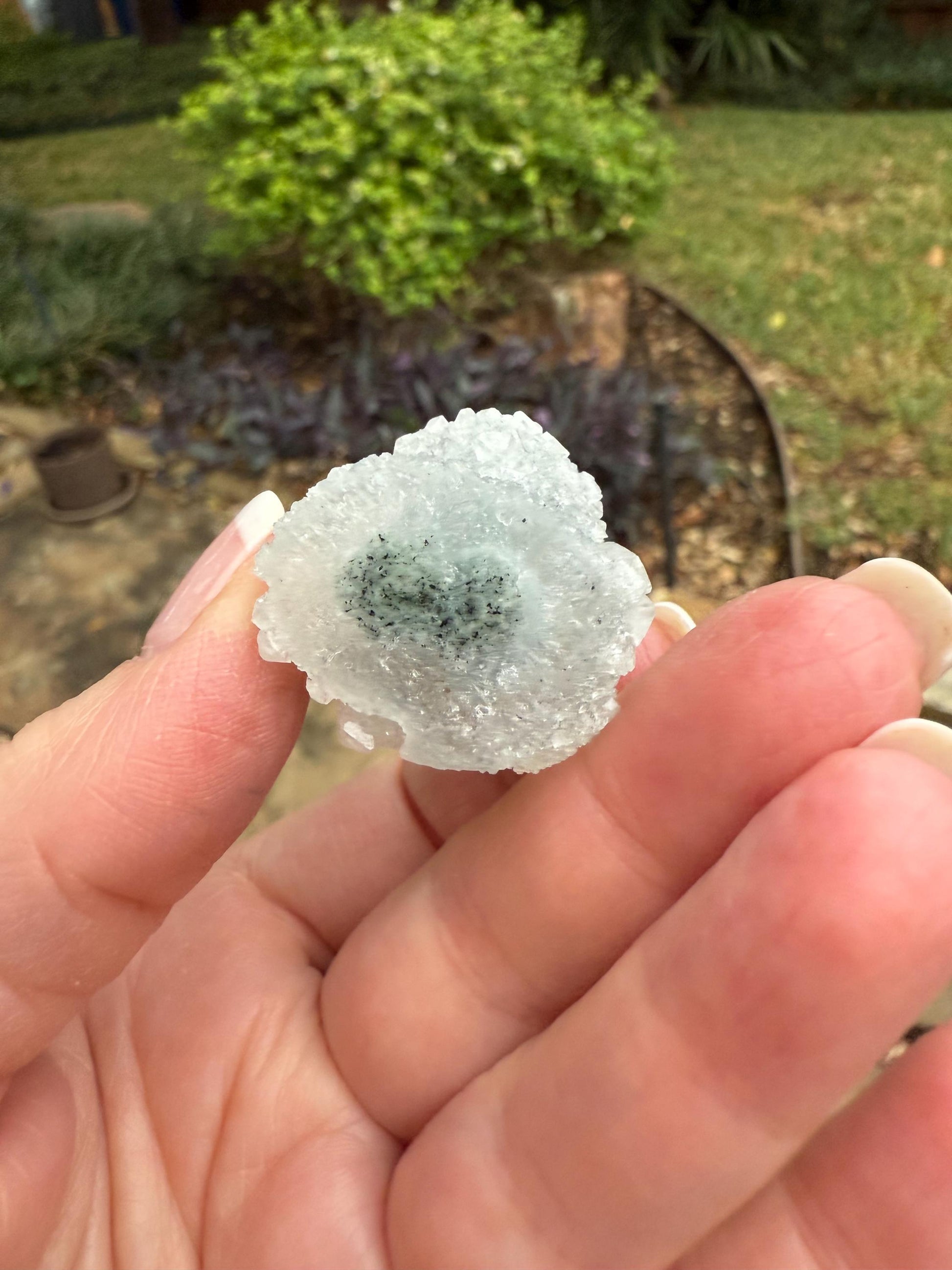 Crystalline Chalcedony Stalactite, Exquisite, New, crystal healing, high vibration crystals, 1.2”