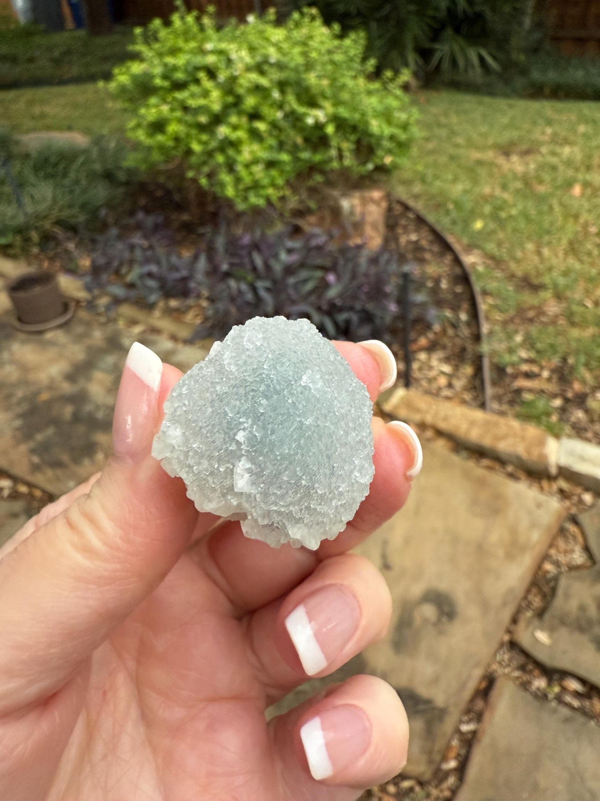 Crystalline Chalcedony Stalactite, Exquisite, New, crystal healing, high vibration crystals, 1.2”