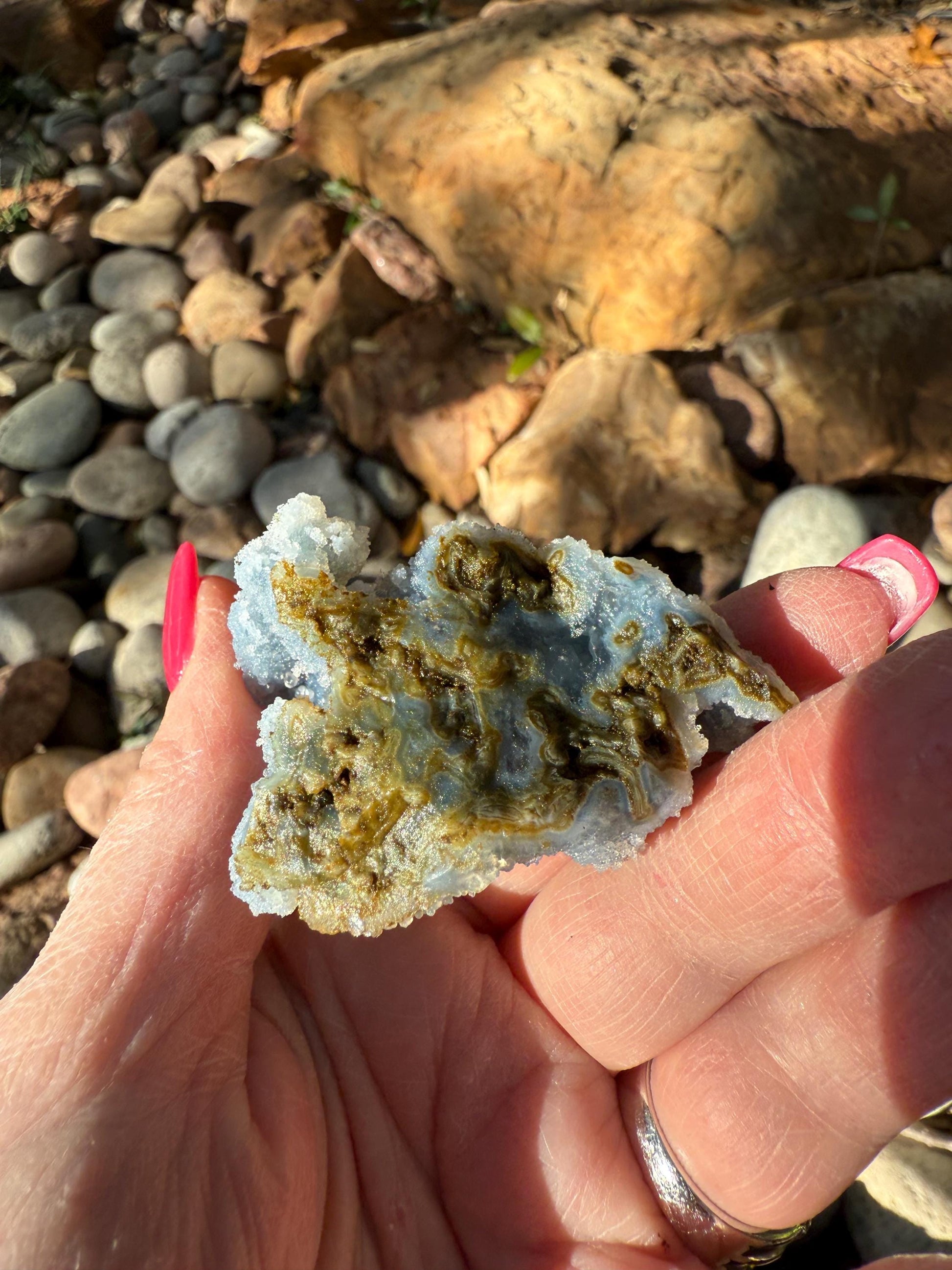 Blue Chalcedony Apophyllite with sparkle, celadonite, new, 2”, high vibration crystals, gifts, altar