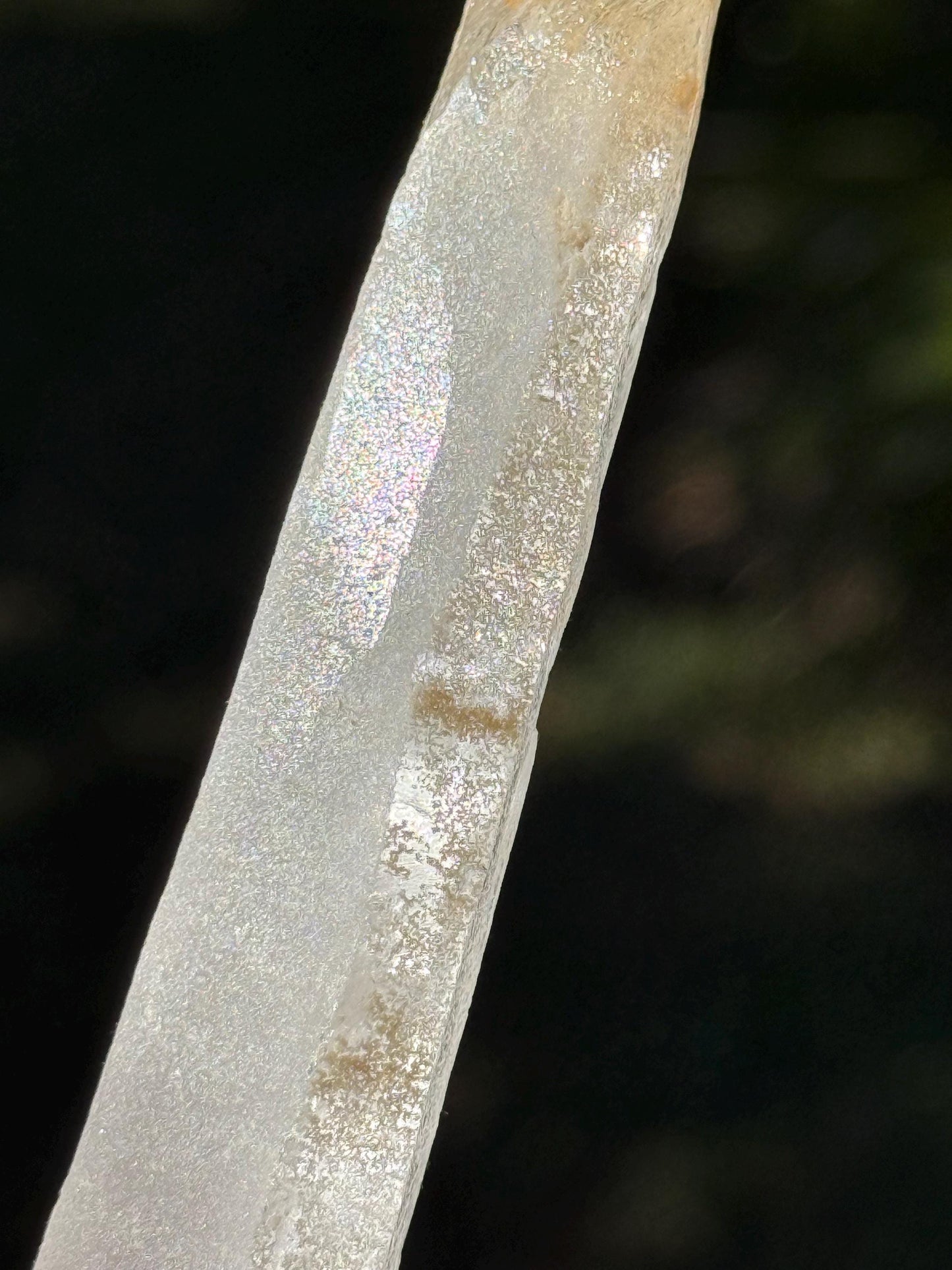 Divine Sugar DT Laser Singing Lemurian Wand 4.75”, New, gift, altar, high vibration crystals