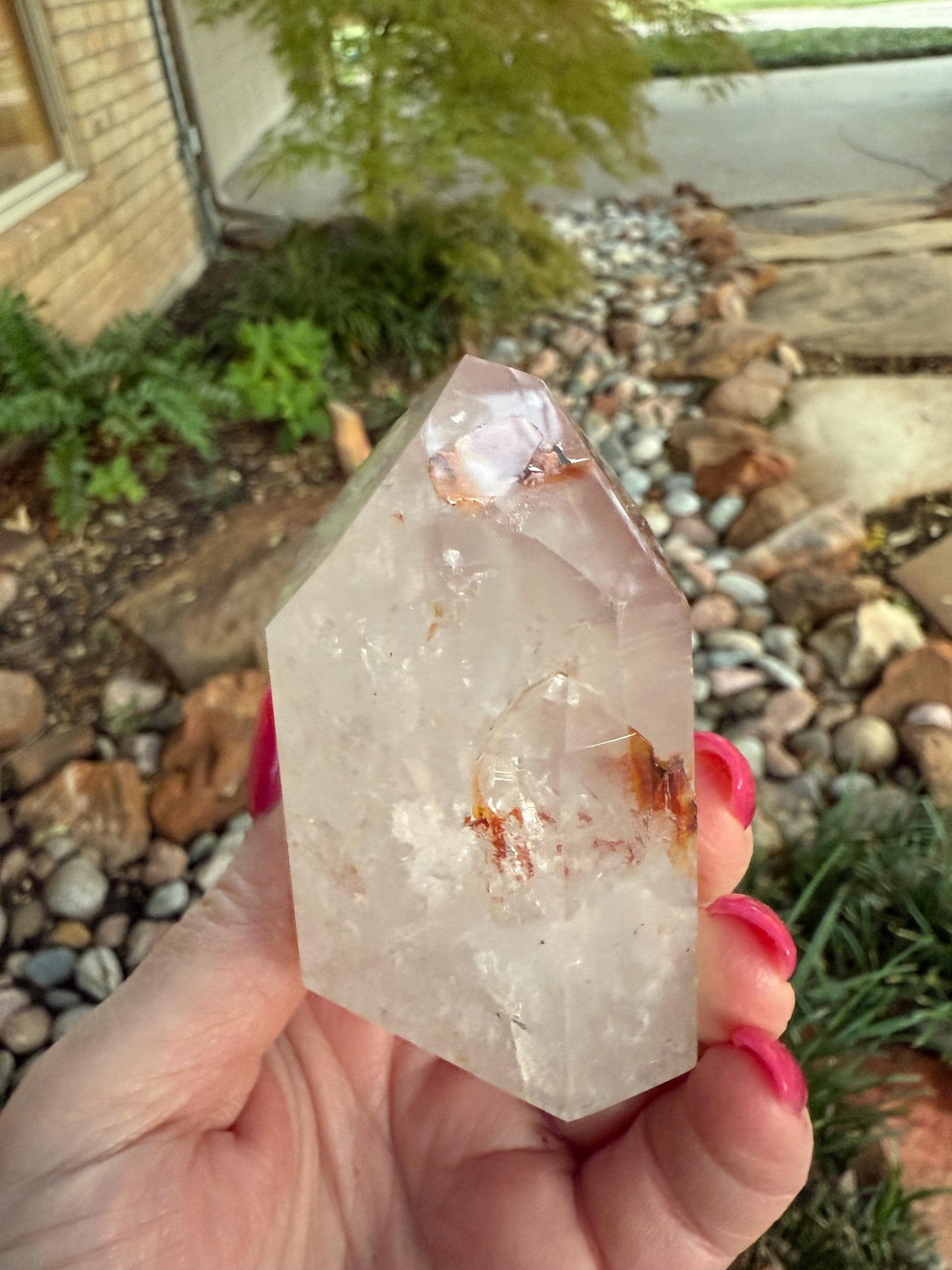 Stunning Rare Pink Lithium Lemurian, new, high quality, 3.25”, crystal healing, gift