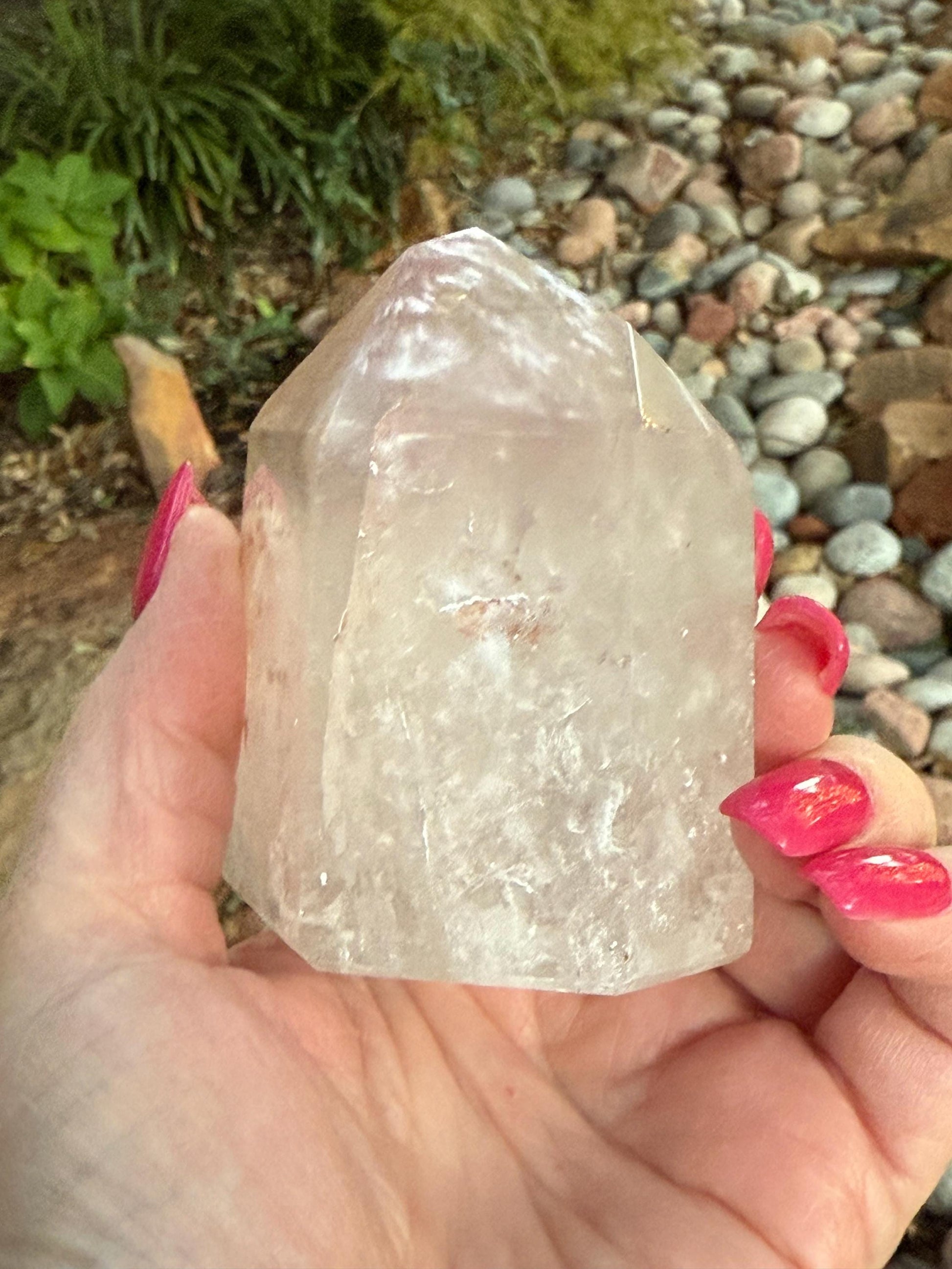 Stunning Rare Pink Lithium Lemurian, new, high quality, 3.25”, crystal healing, gift