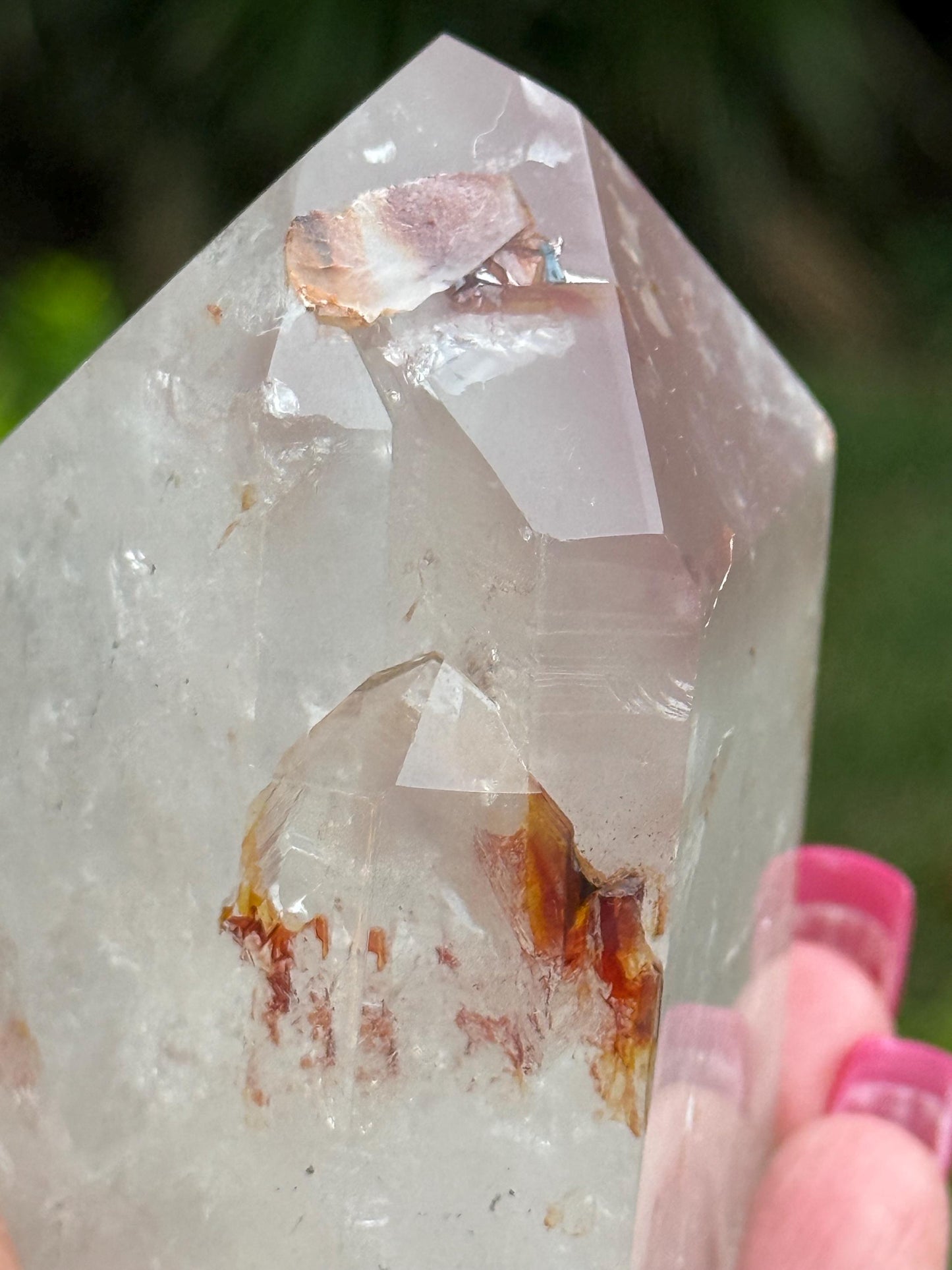 Stunning Rare Pink Lithium Lemurian, new, high quality, 3.25”, crystal healing, gift