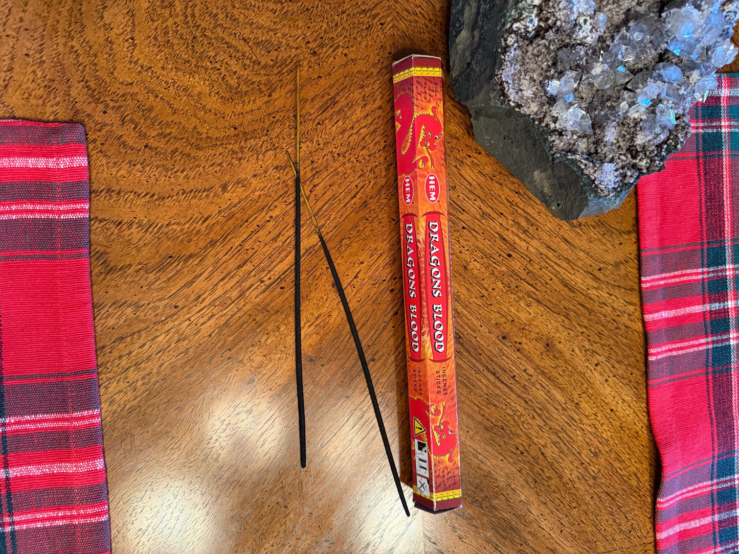 Dragons Blood Temple Incense, rose, temple incense, crystal healing, scent, 1 package