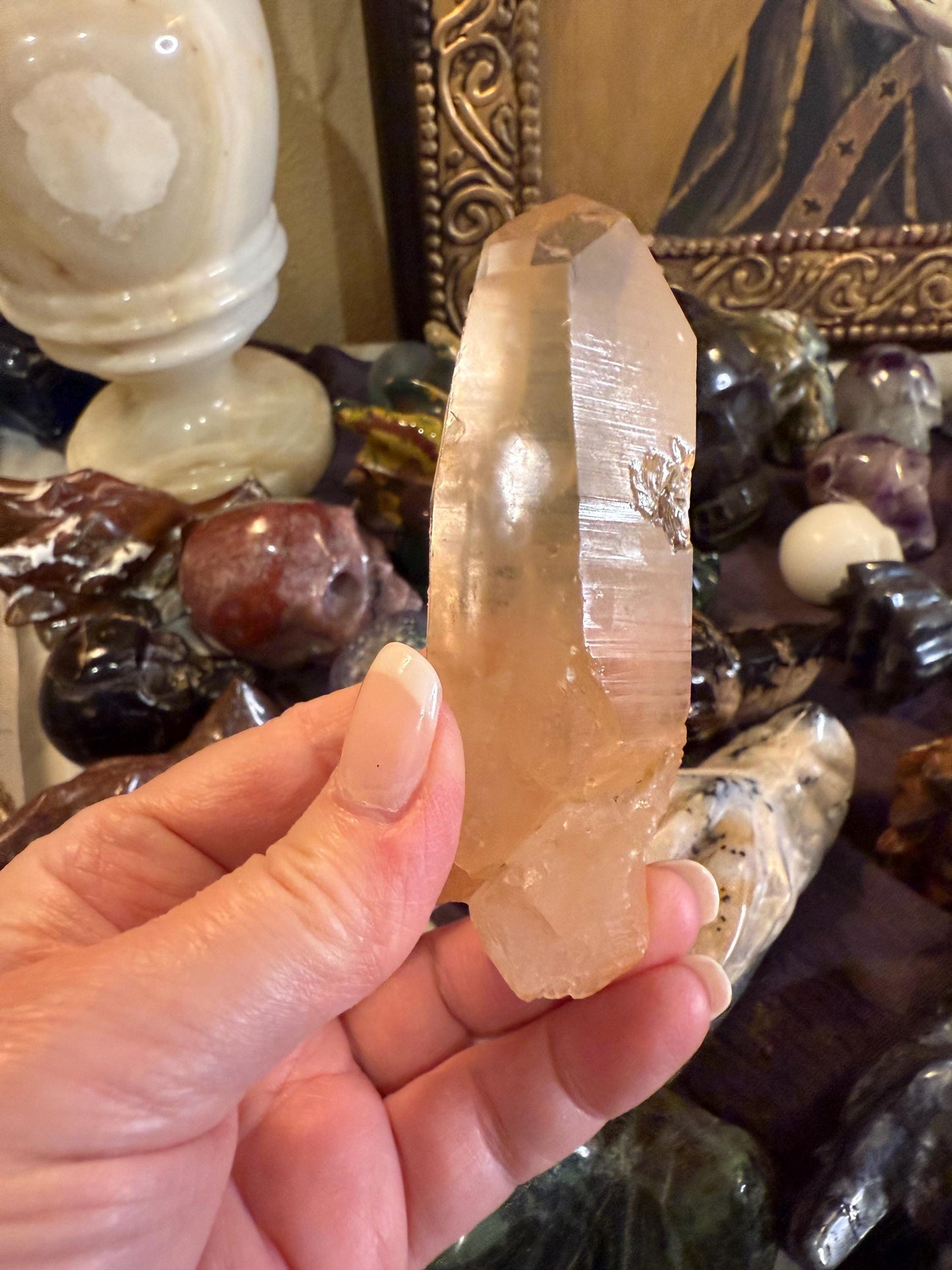 Rare Record Keeper Gold Lemurian, new, high quality, 4”, crystal healing, gift