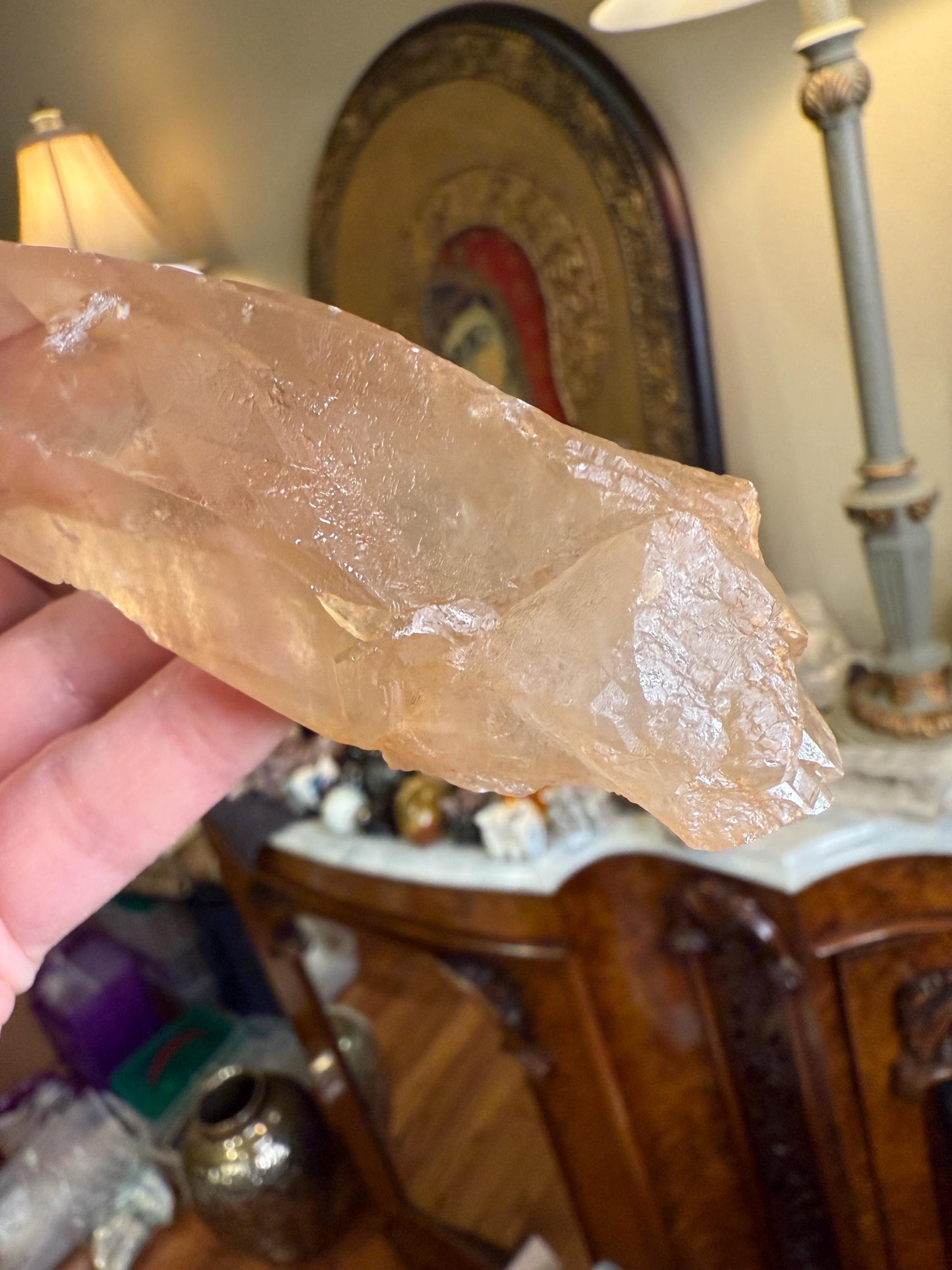 Rare Record Keeper Gold Lemurian, new, high quality, 4”, crystal healing, gift