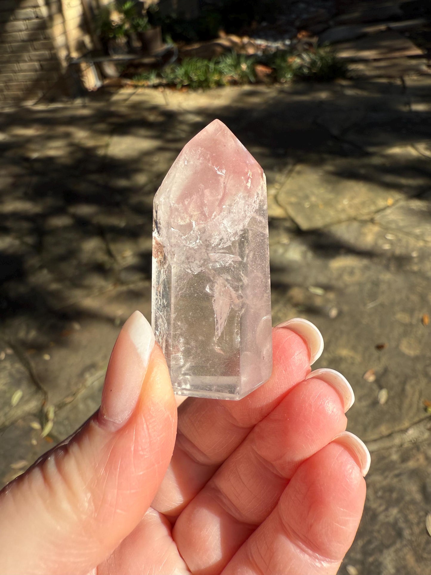 Rare Pink Lithium Lemurian, new, high quality, 1.9”, crystal healing, gift