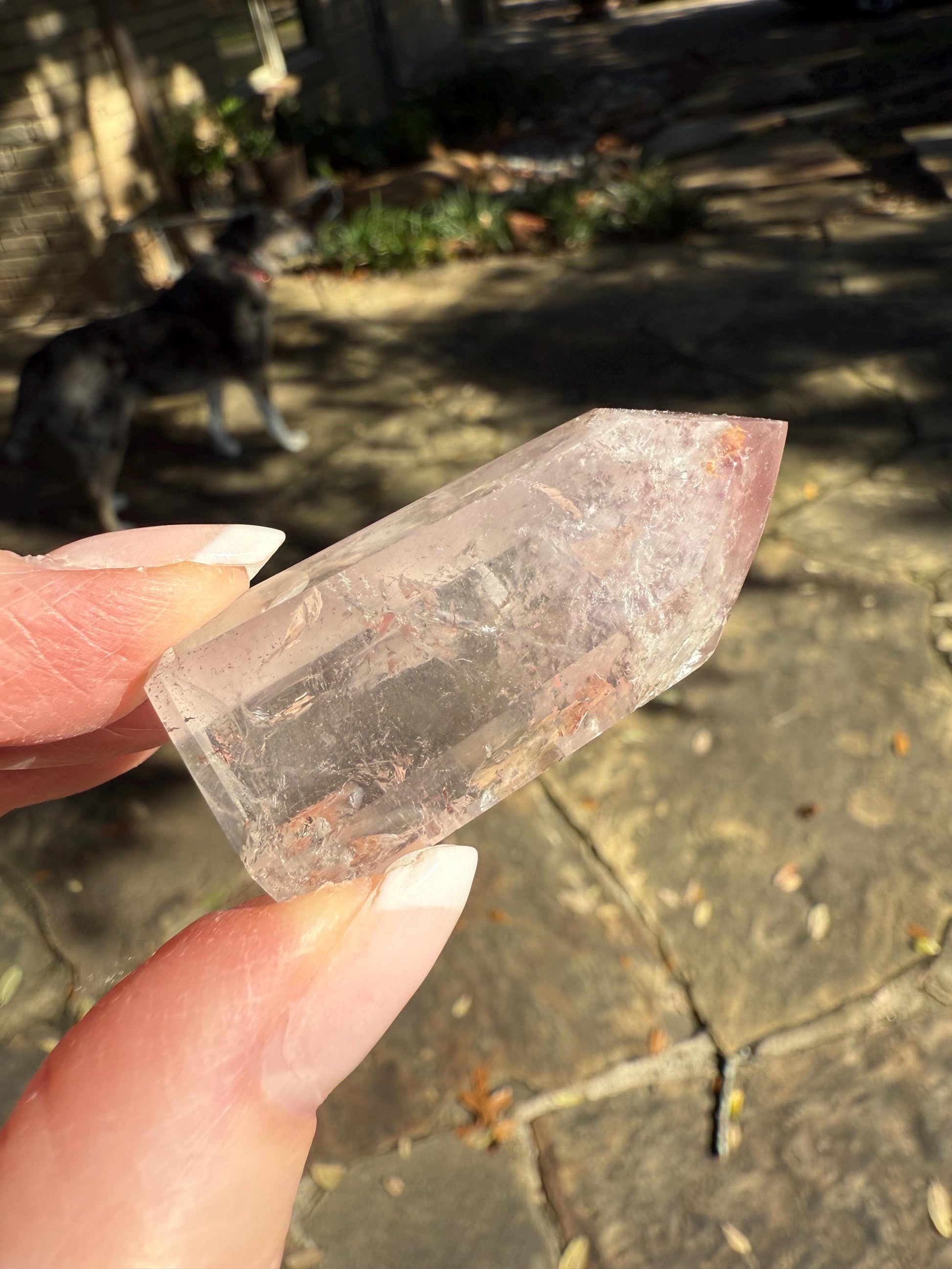 Rare Pink Lithium Lemurian, new, high quality, 1.9”, crystal healing, gift