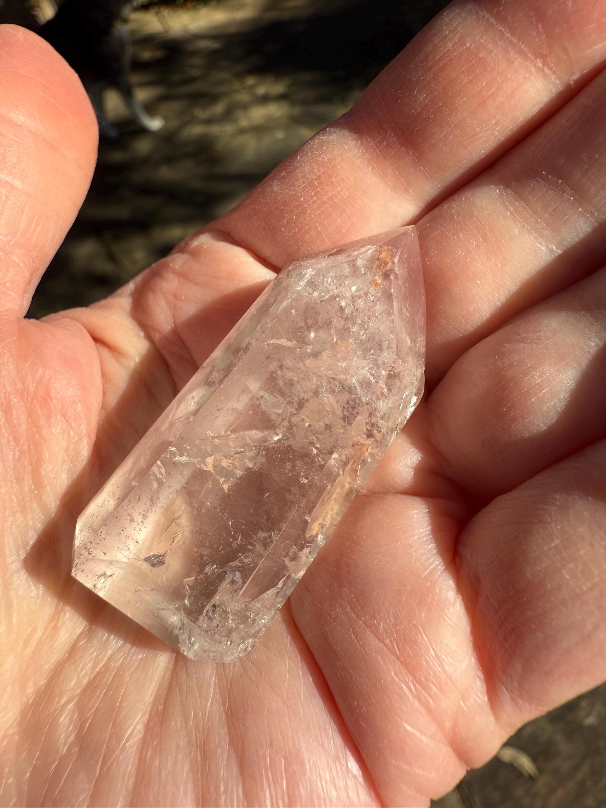 Rare Pink Lithium Lemurian, new, high quality, 1.9”, crystal healing, gift