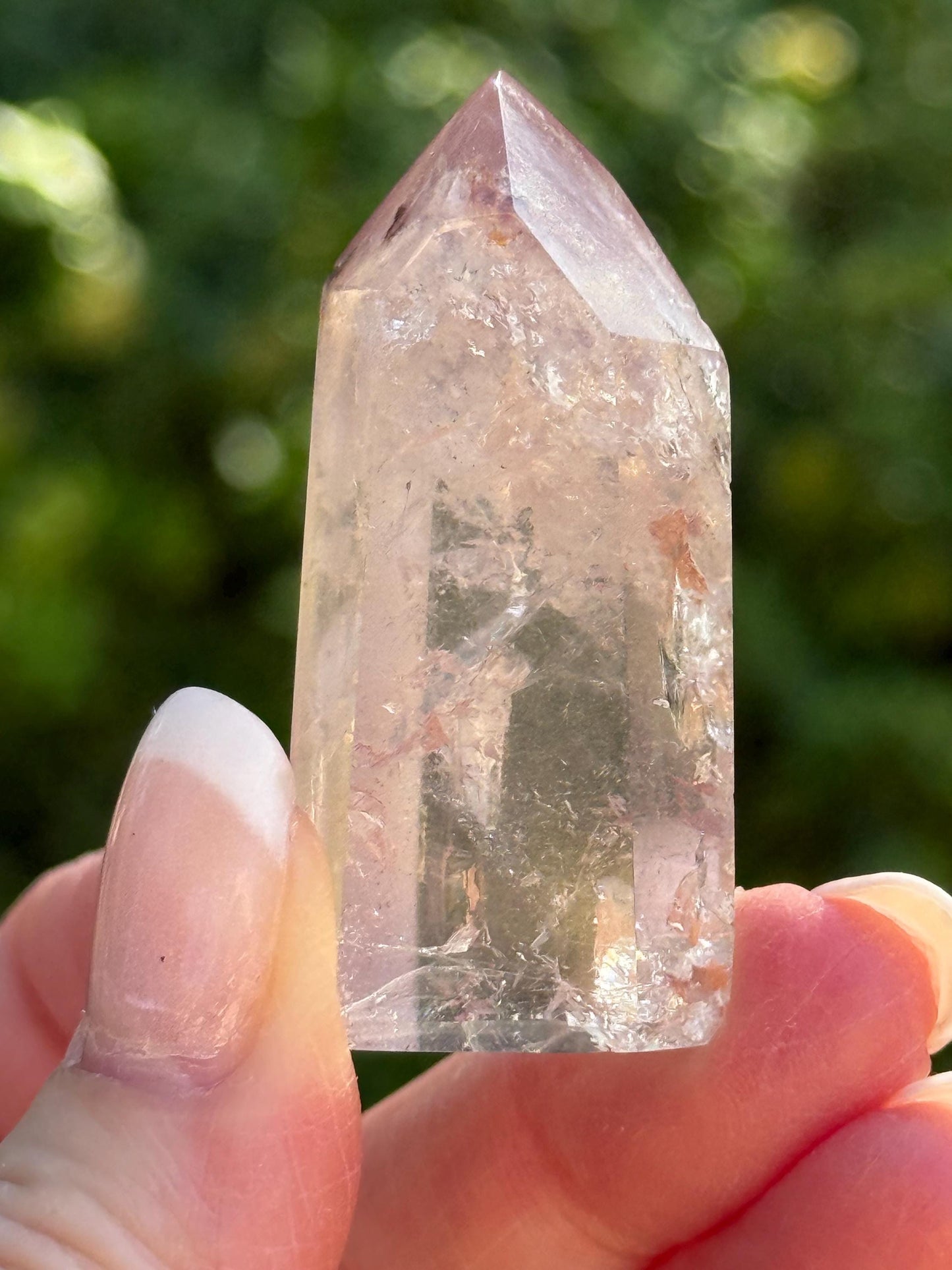 Rare Pink Lithium Lemurian, new, high quality, 1.9”, crystal healing, gift