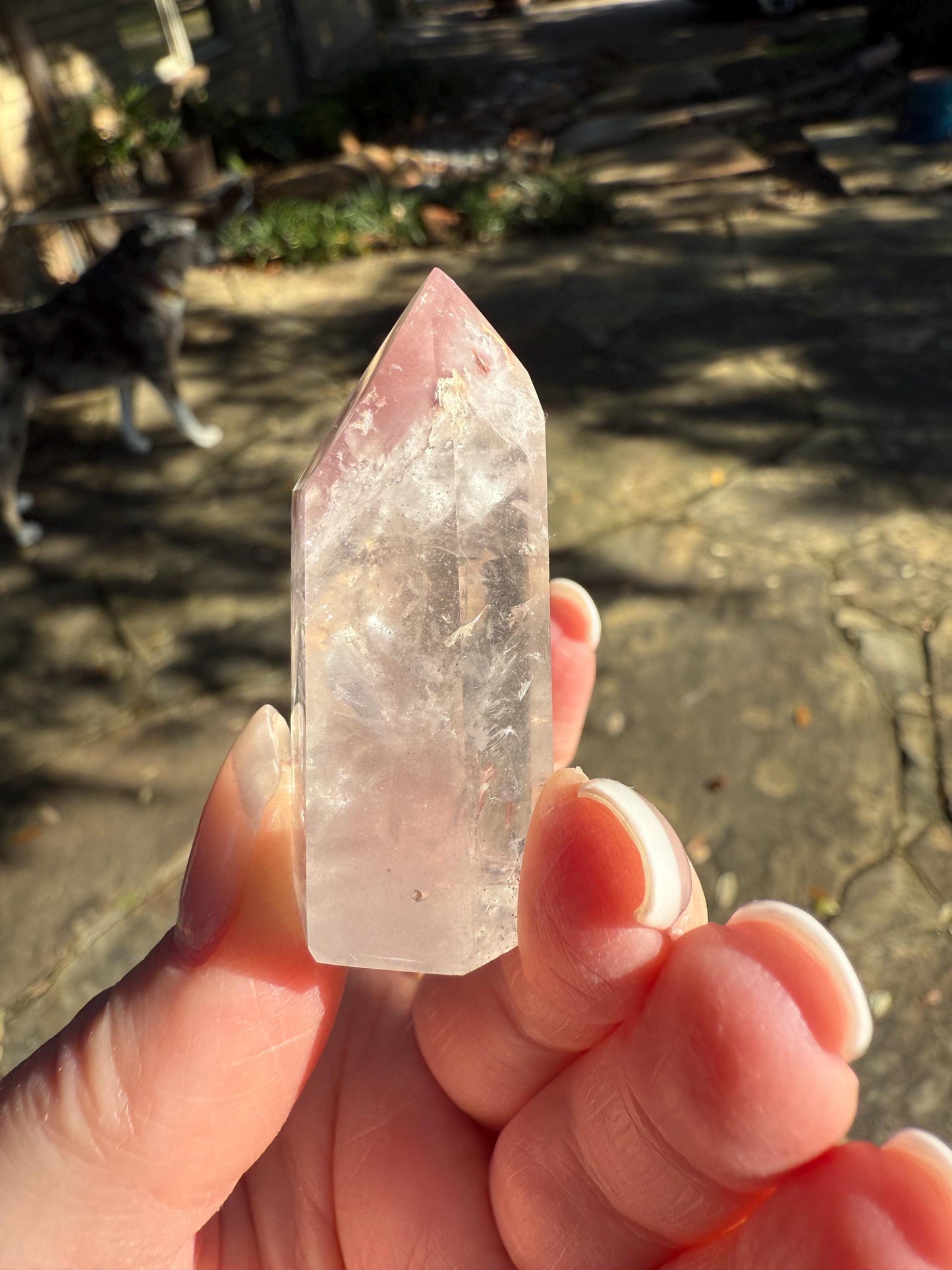 Rare Pink Lithium Lemurian, new, high quality, 1.9”, crystal healing, gift