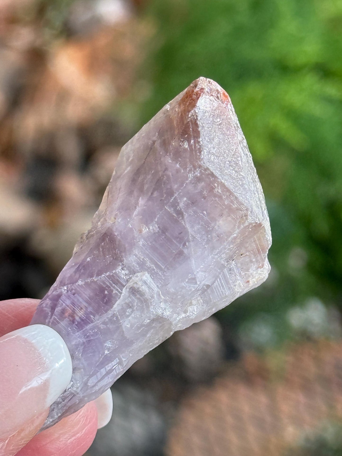 Beautiful Auralite-23 palm, raw and authentic, 2.5”, new, crystal healing