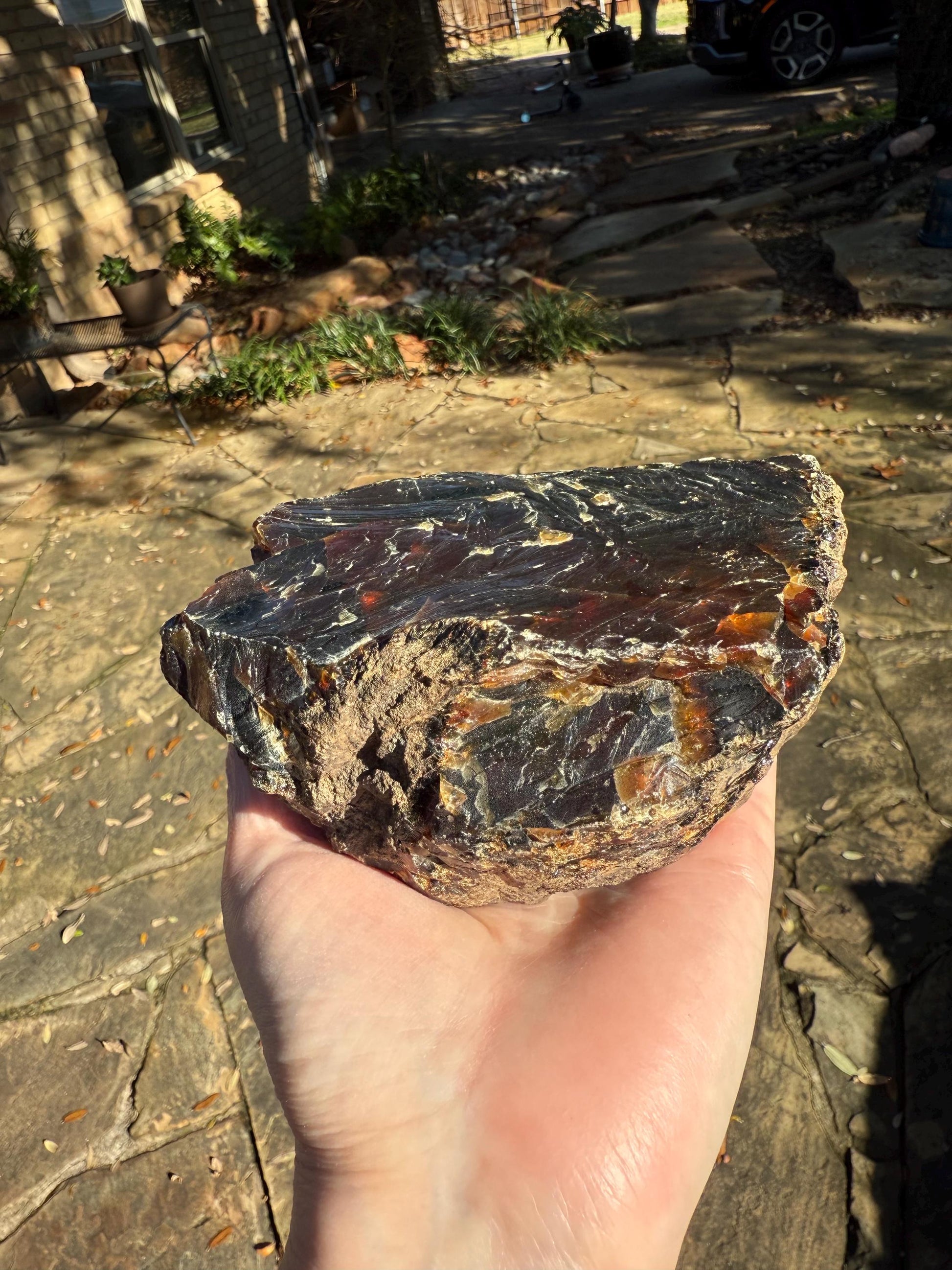 Jumbo stunning raw amber chunk, New, altar, gift, high vibration crystals, natural, crystal healing, 12.8 ounces, 5.5”