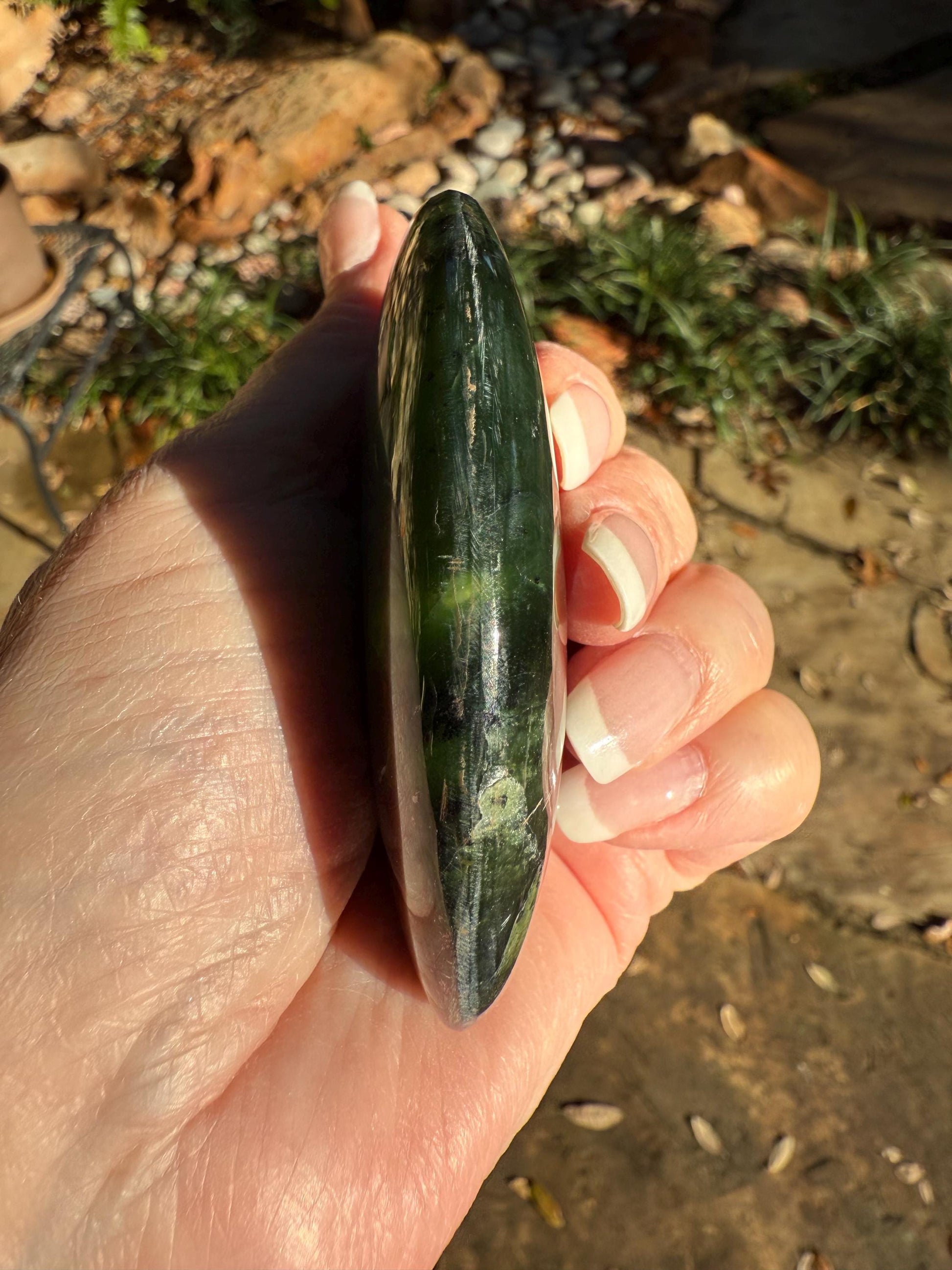 New Serpentine Palm Stone, 3”, New, Crystal Healing, Gift, Altar, High Vibration Crystals