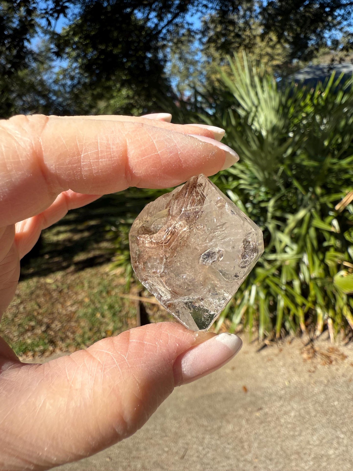 Herkimer Diamond DT Point, Stunning and Rare, high frequency crystals and crystal healing, 1.5”