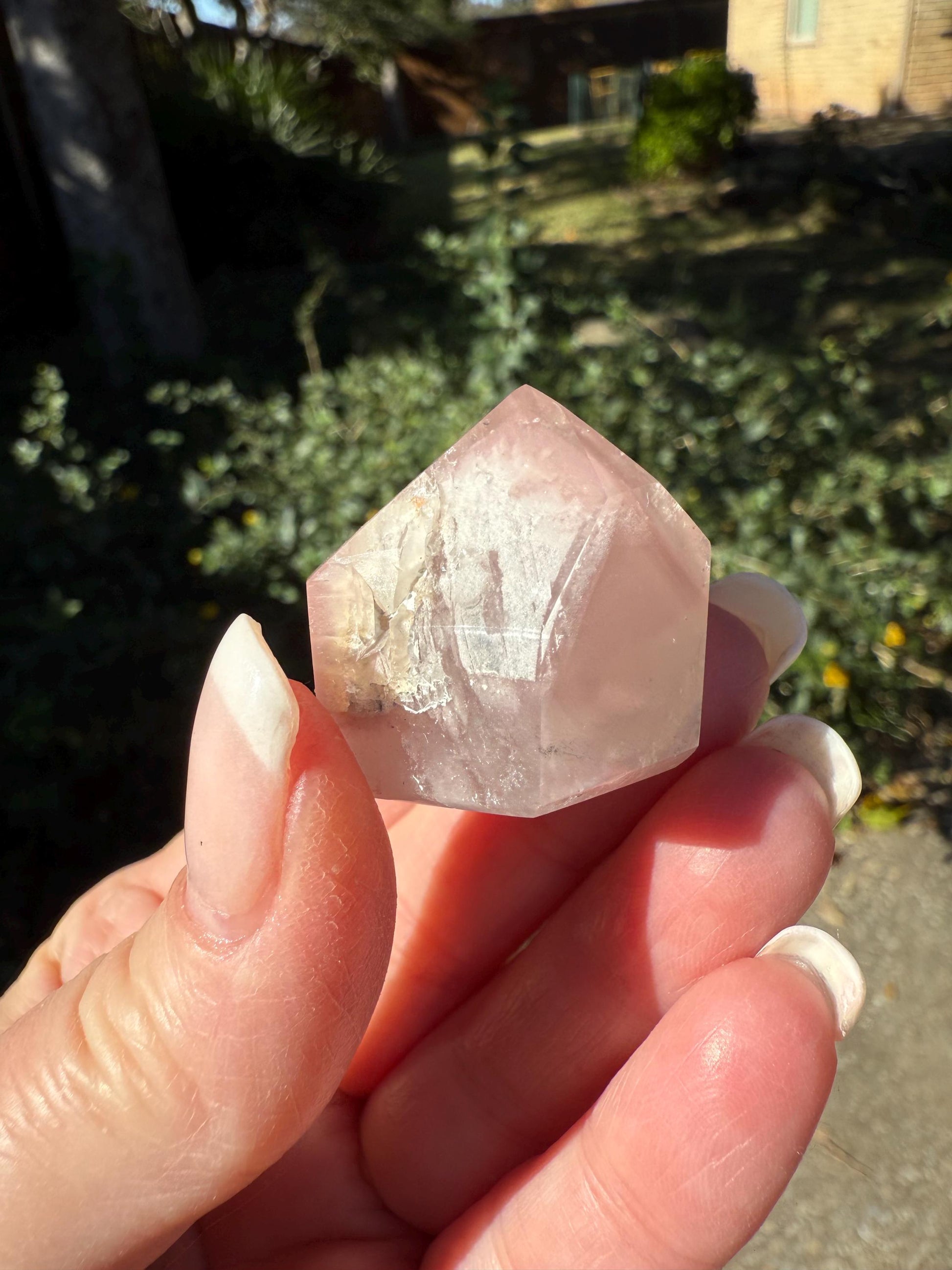 Rare Pink Lithium Lemurian, new, high quality, 1.1”, crystal healing, gift