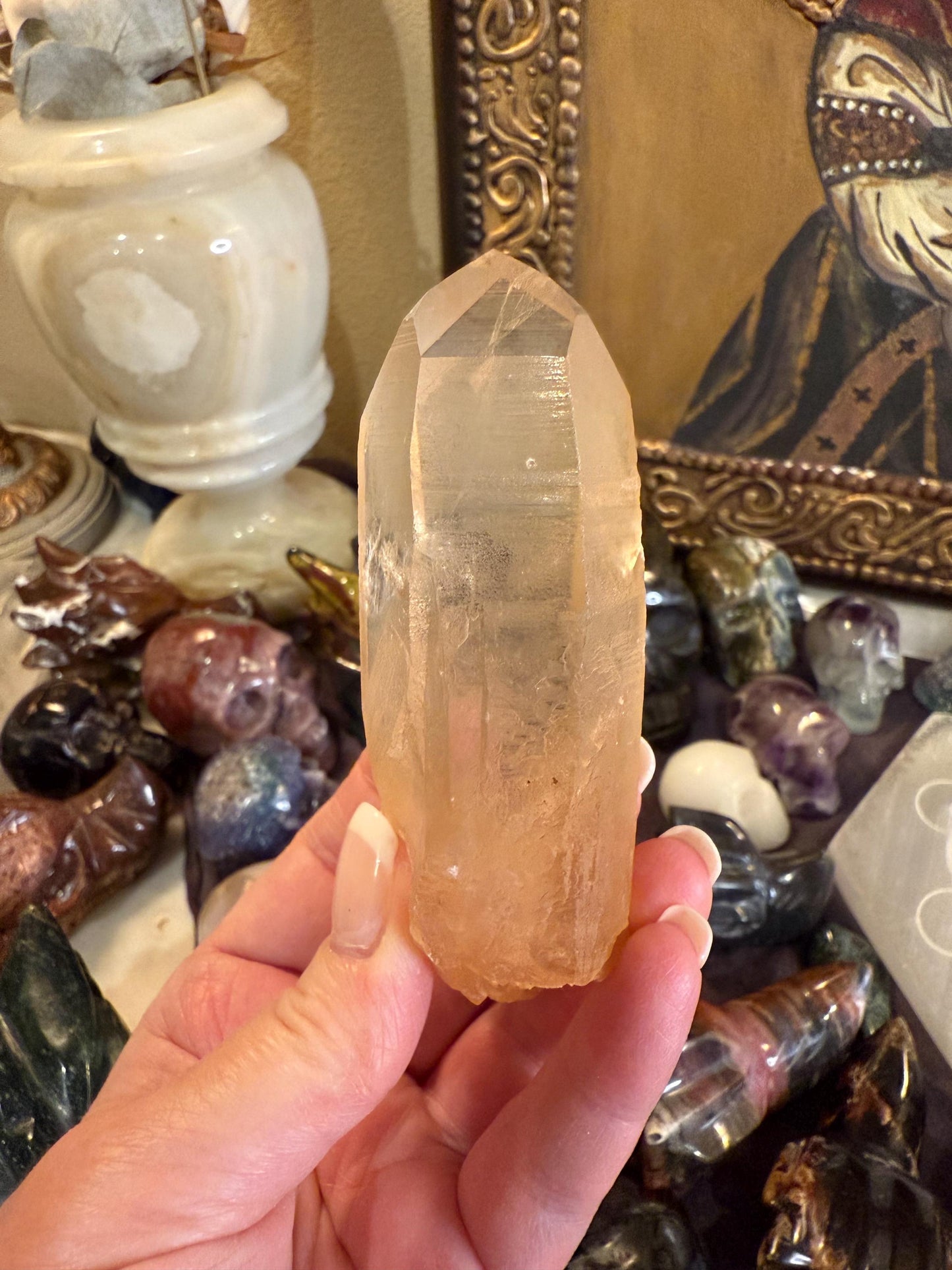 Rare Record Keeper Gold Lemurian, new, high quality, 4”, crystal healing, gift