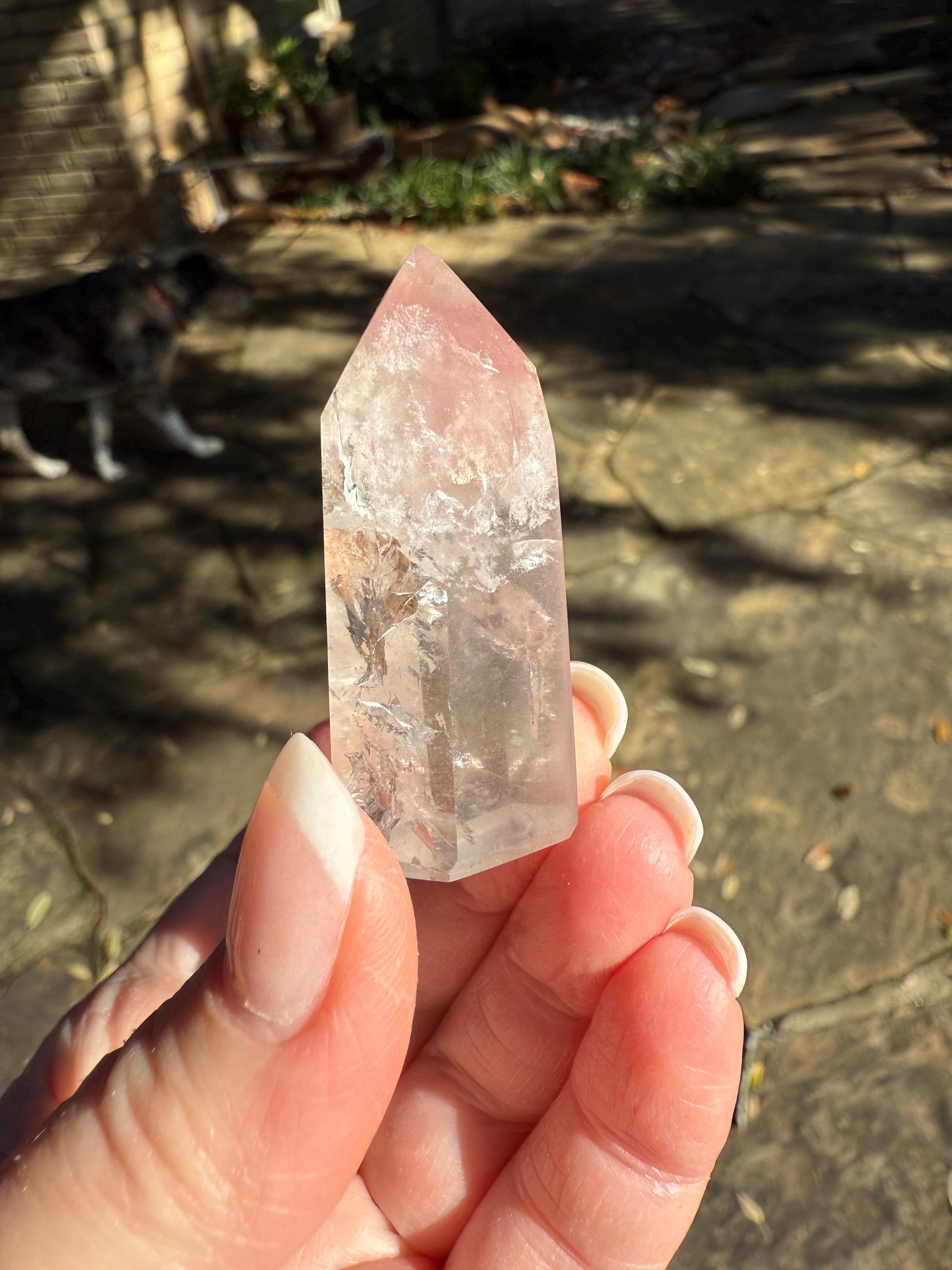 Rare Pink Lithium Lemurian, new, high quality, 1.9”, crystal healing, gift