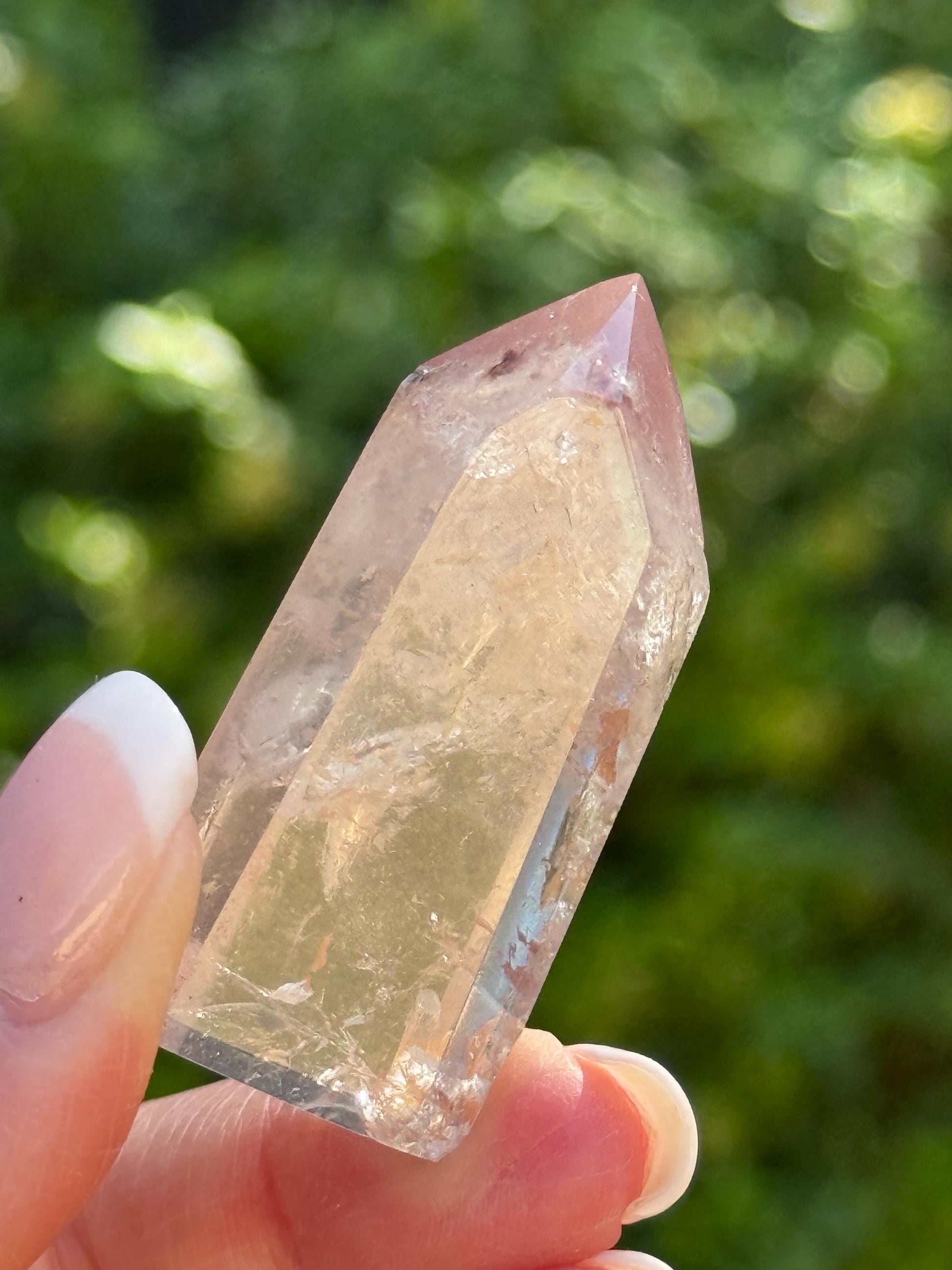 Rare Pink Lithium Lemurian, new, high quality, 1.9”, crystal healing, gift