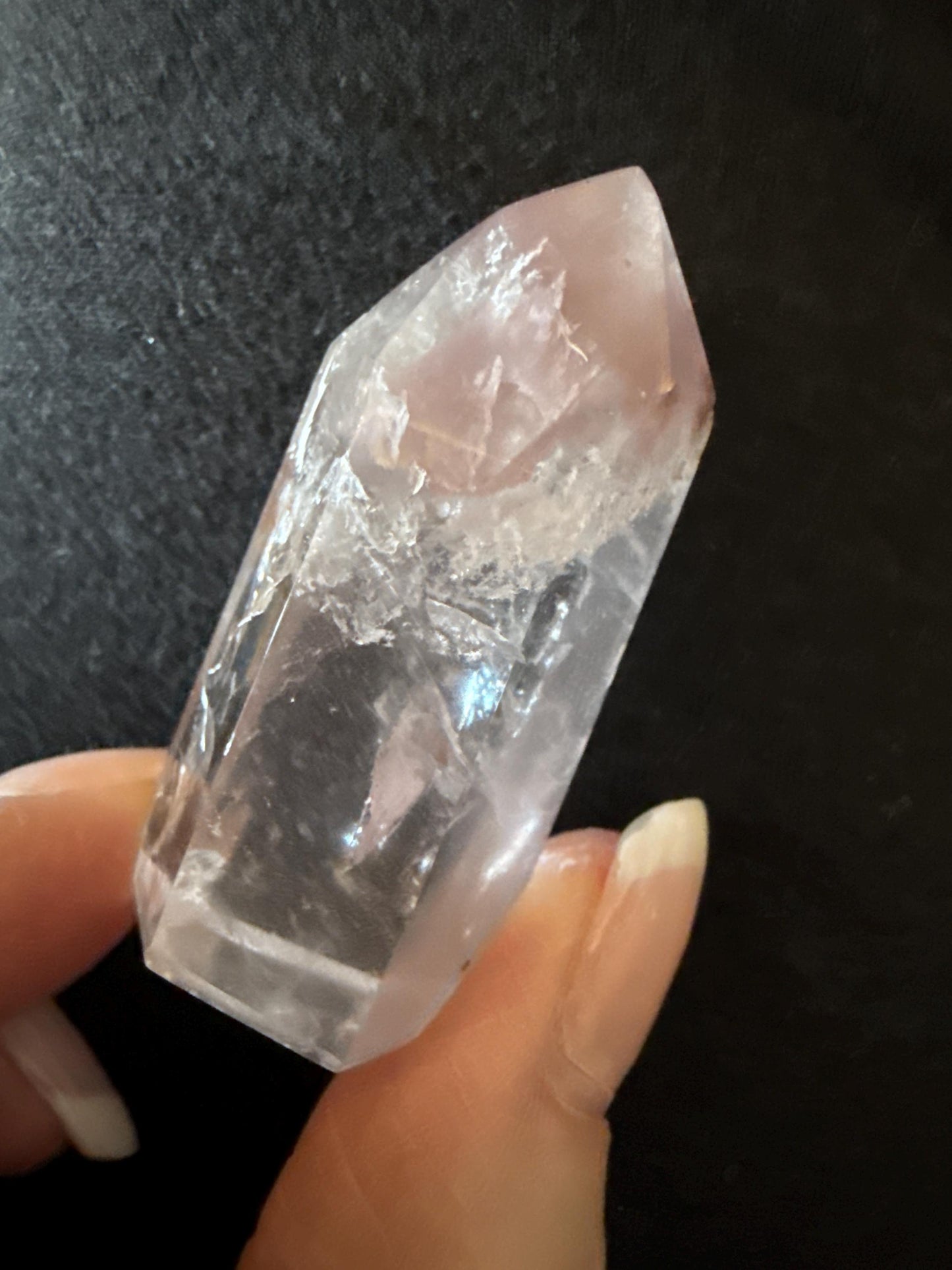 Rare Pink Lithium Lemurian, new, high quality, 1.9”, crystal healing, gift