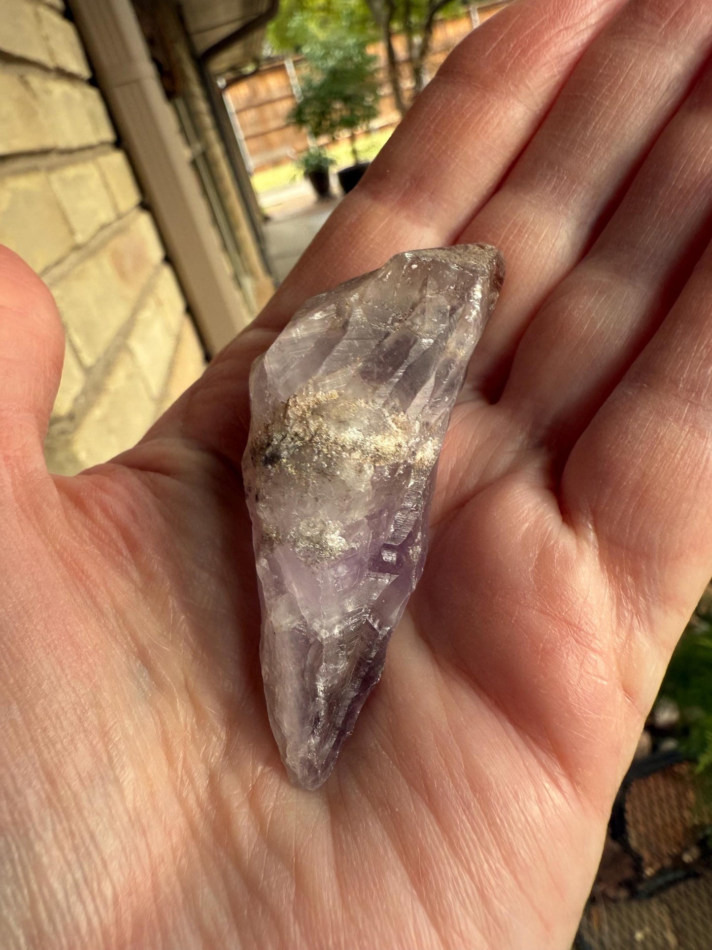 Beautiful Auralite-23 palm, raw and authentic, 2.5”, new, crystal healing