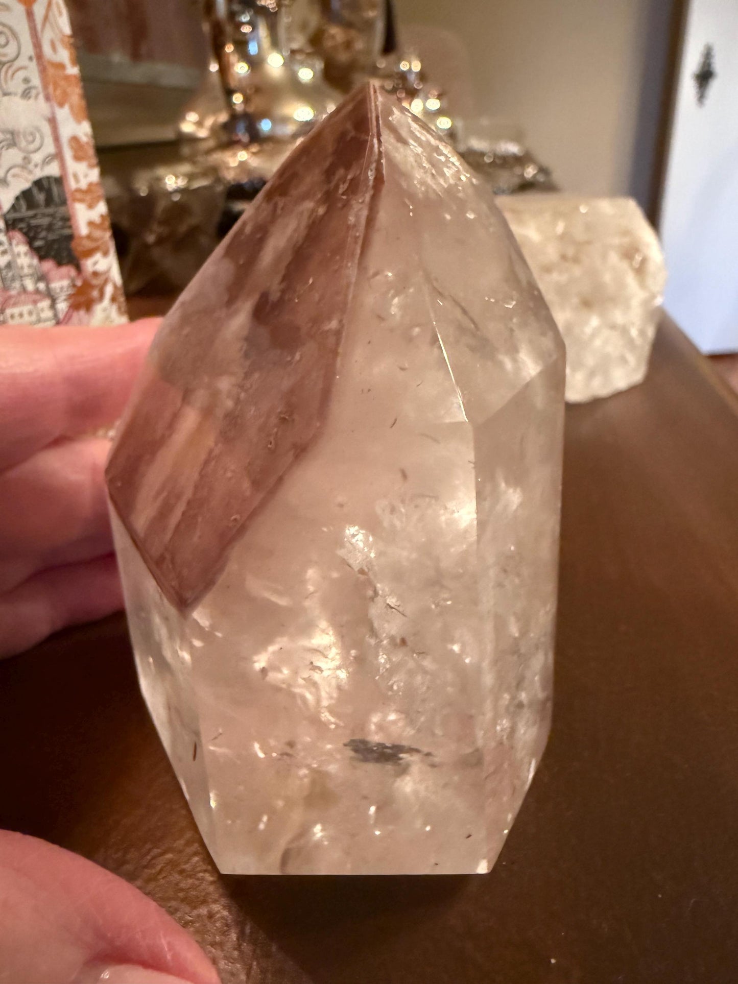 Stunning Rare Pink Lithium Lemurian, new, high quality, 3.5”, crystal healing, gift