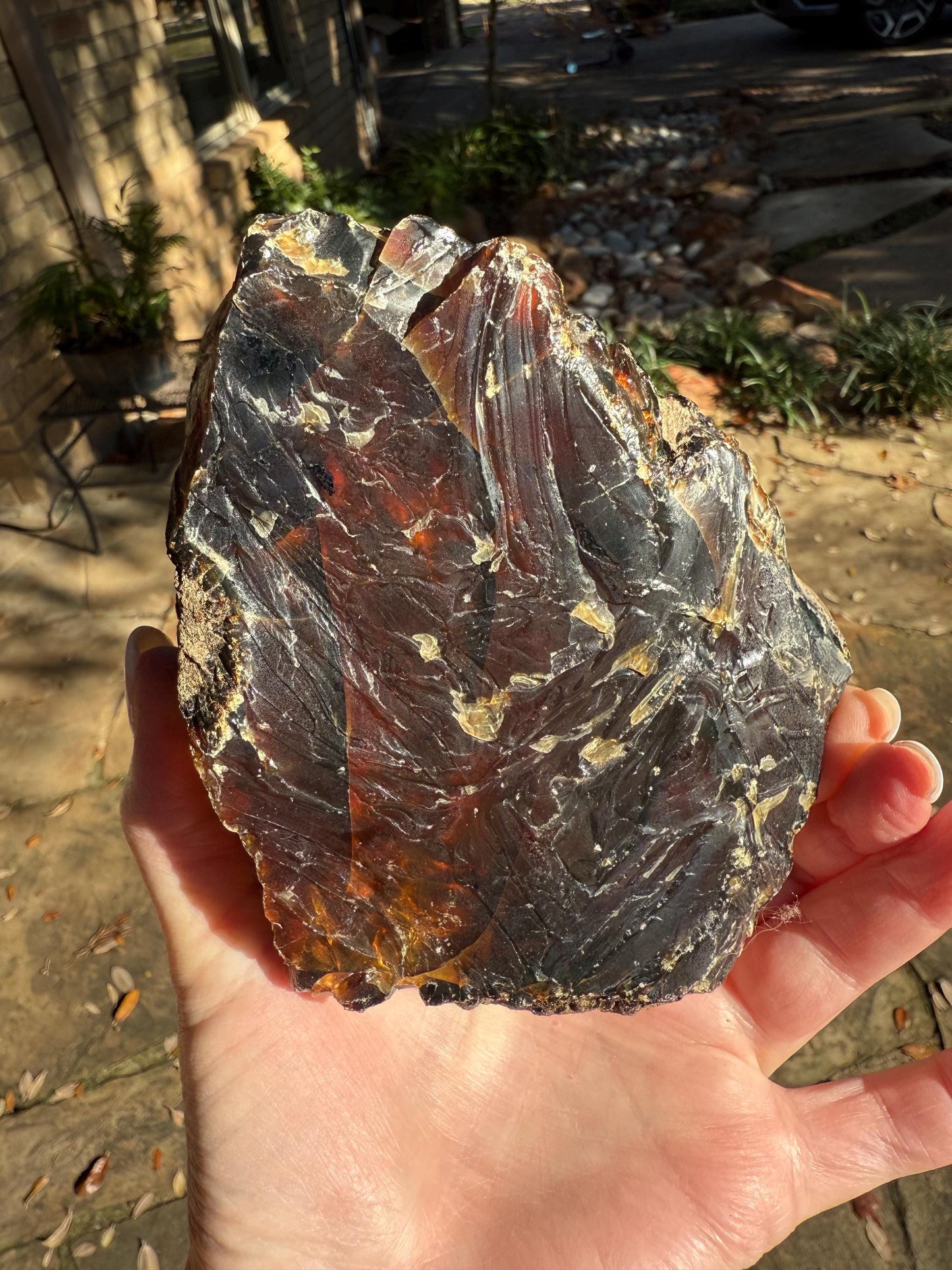 Jumbo stunning raw amber chunk, New, altar, gift, high vibration crystals, natural, crystal healing, 12.8 ounces, 5.5”