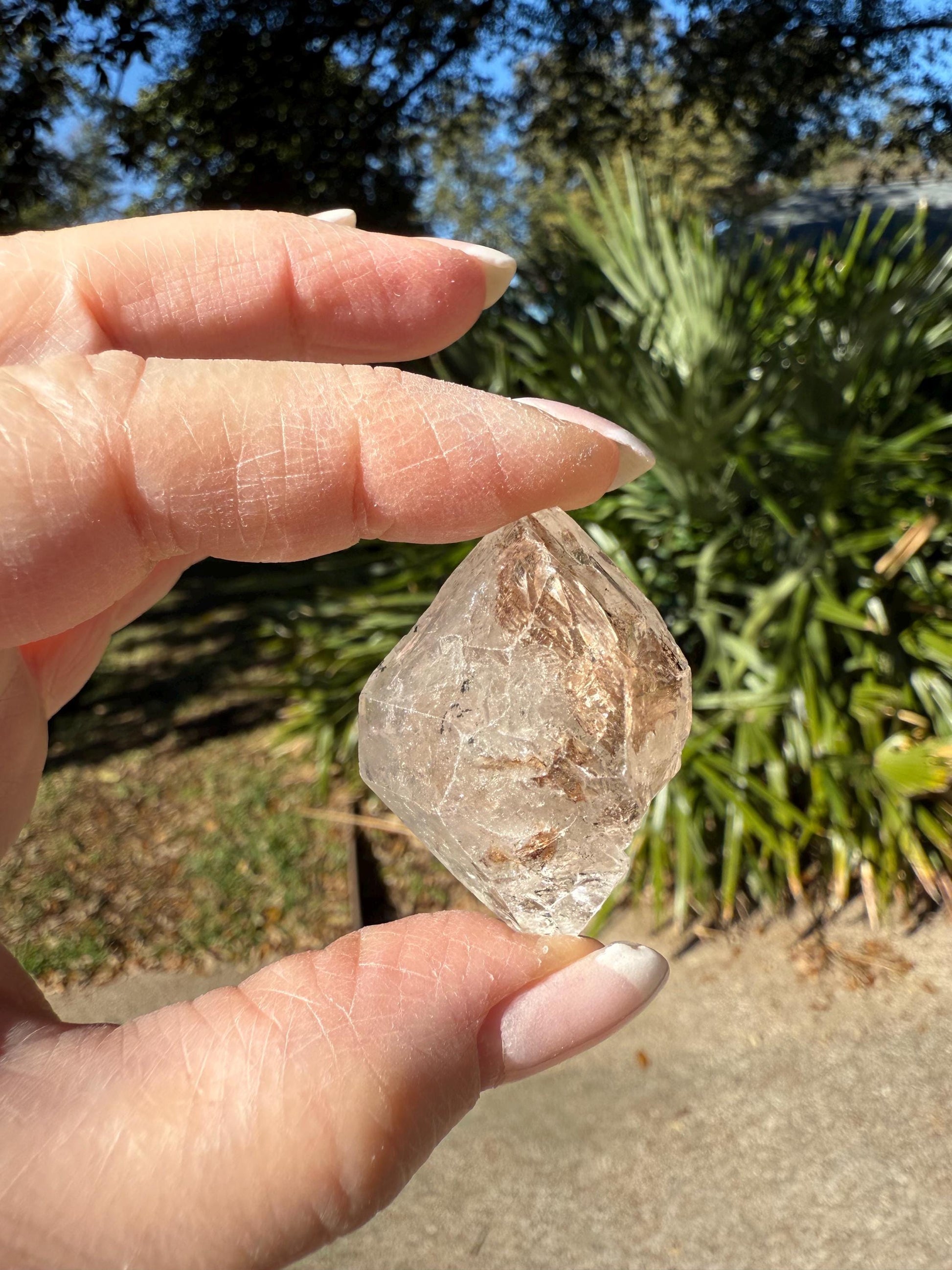 Herkimer Diamond DT Point, Stunning and Rare, high frequency crystals and crystal healing, 1.5”