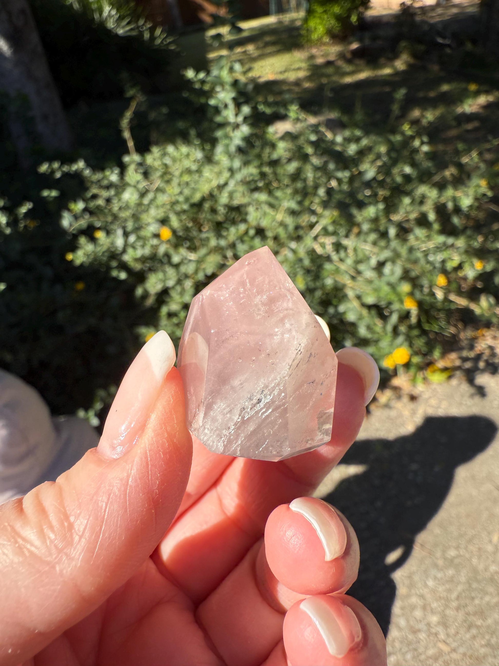 Rare Pink Lithium Lemurian, new, high quality, 1.1”, crystal healing, gift