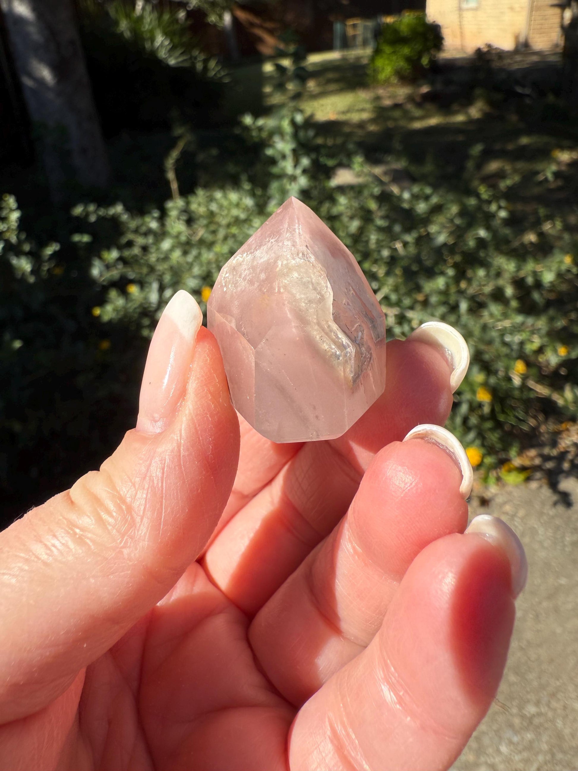 Rare Pink Lithium Lemurian, new, high quality, 1.1”, crystal healing, gift