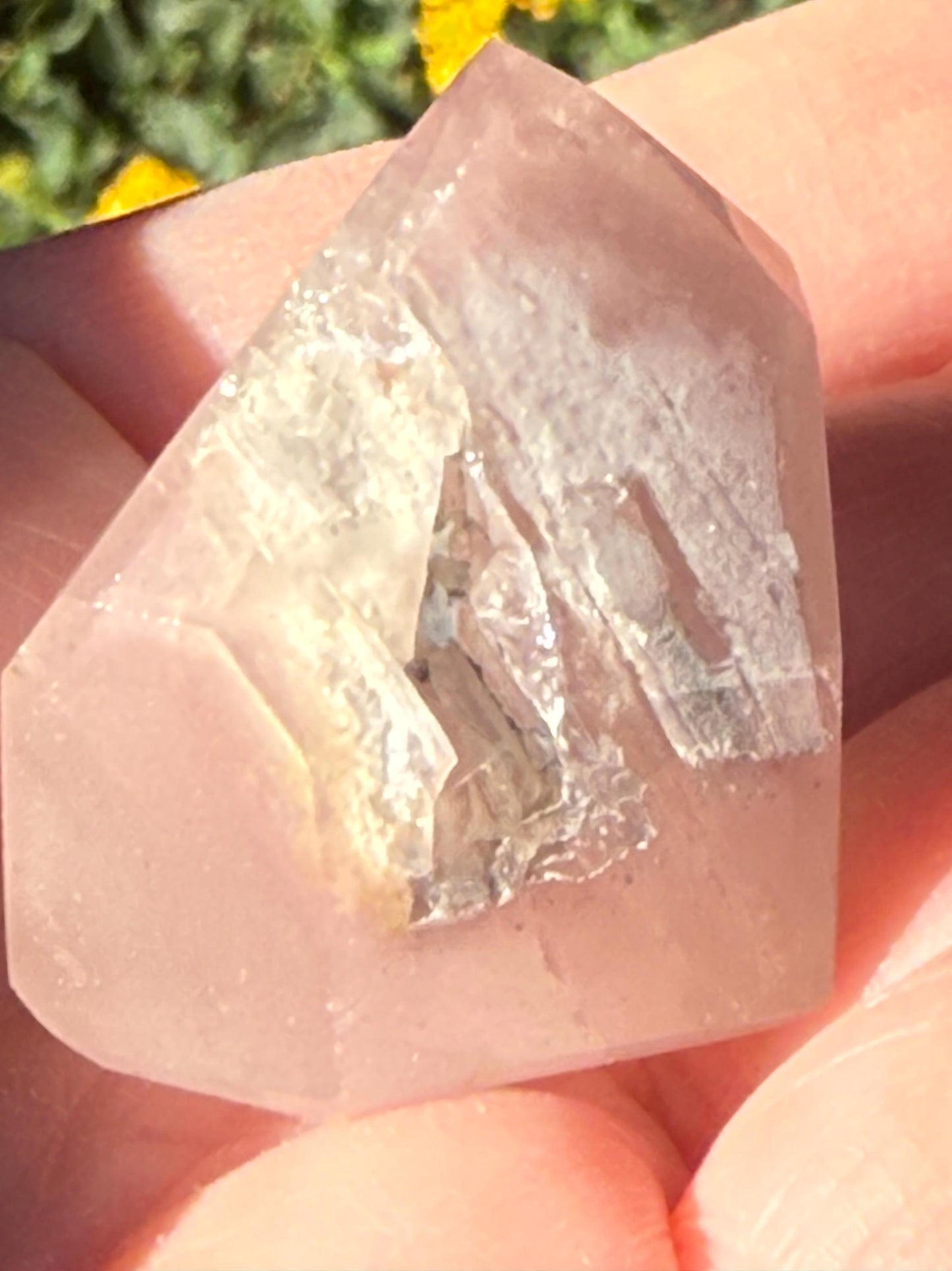 Rare Pink Lithium Lemurian, new, high quality, 1.1”, crystal healing, gift