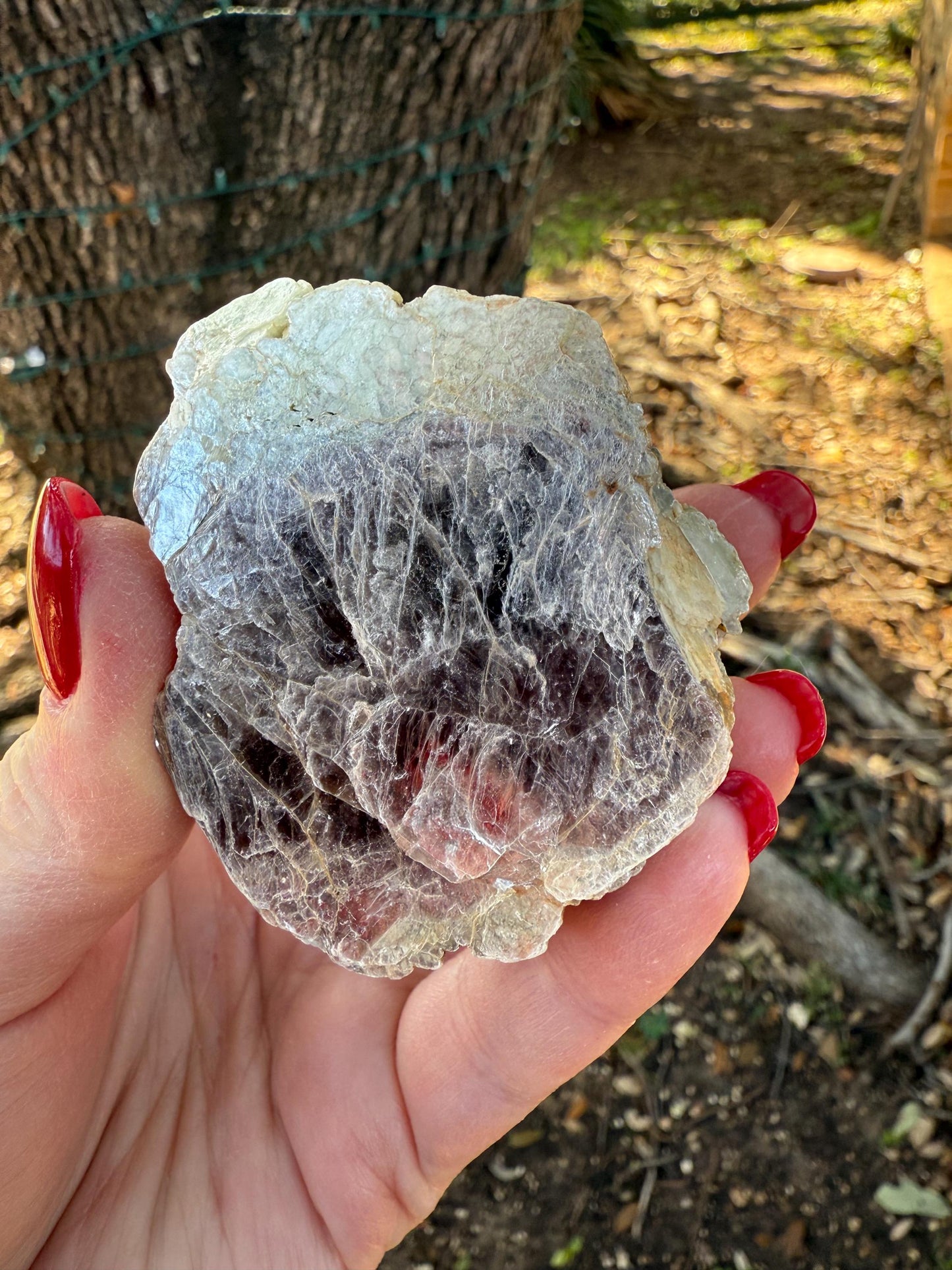 Sparkly purple lepidolite mirror, new, crystal healing, altar, 2.5”, crystals