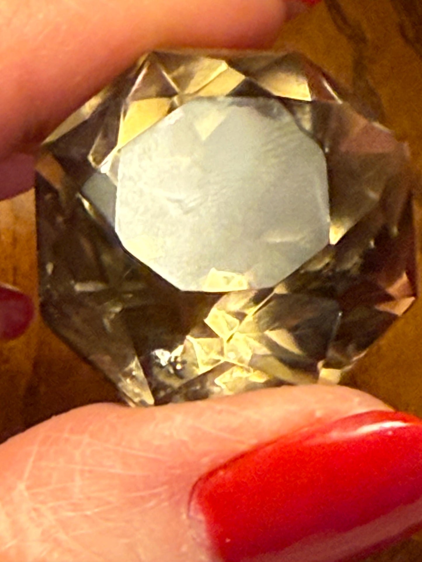 Smoky Lemurian Diamond, stunning carving, new, 1”, Brazil, high vibration crystal healing, crystals, altar, gift