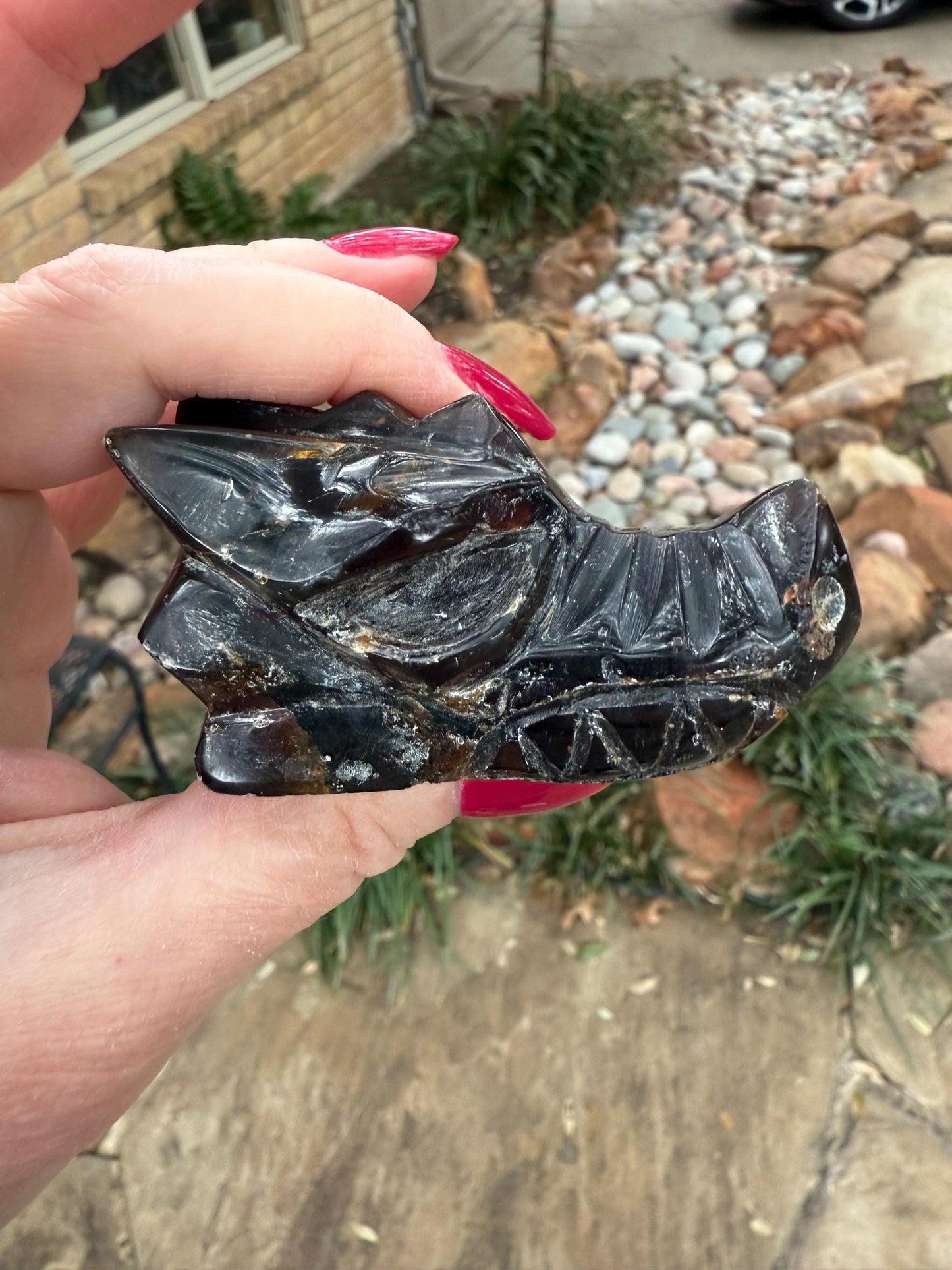 Amber Dragon 2.75”, Rare, Crystal Healing, High Vibration Crystals, altar, gift, authentic amber