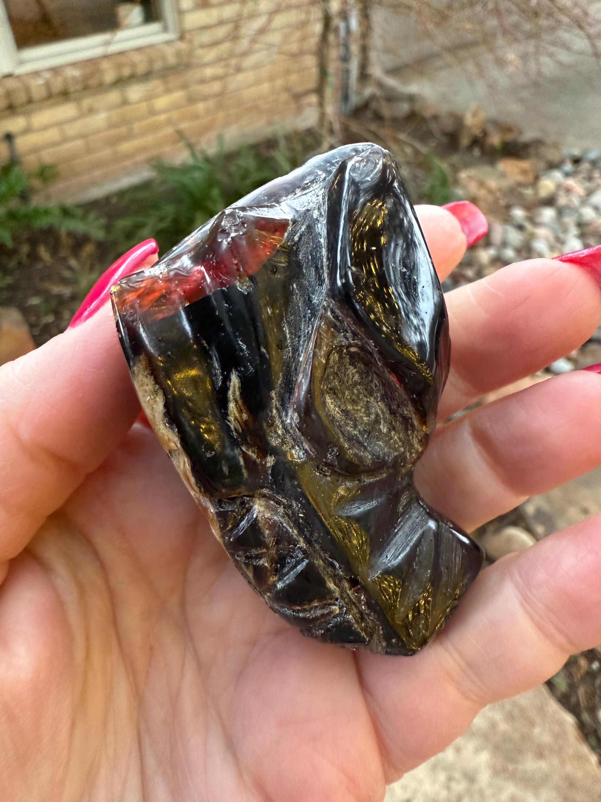 Amber Dragon 2.5”, Rare, Crystal Healing, High Vibration Crystals, altar, gift, authentic amber