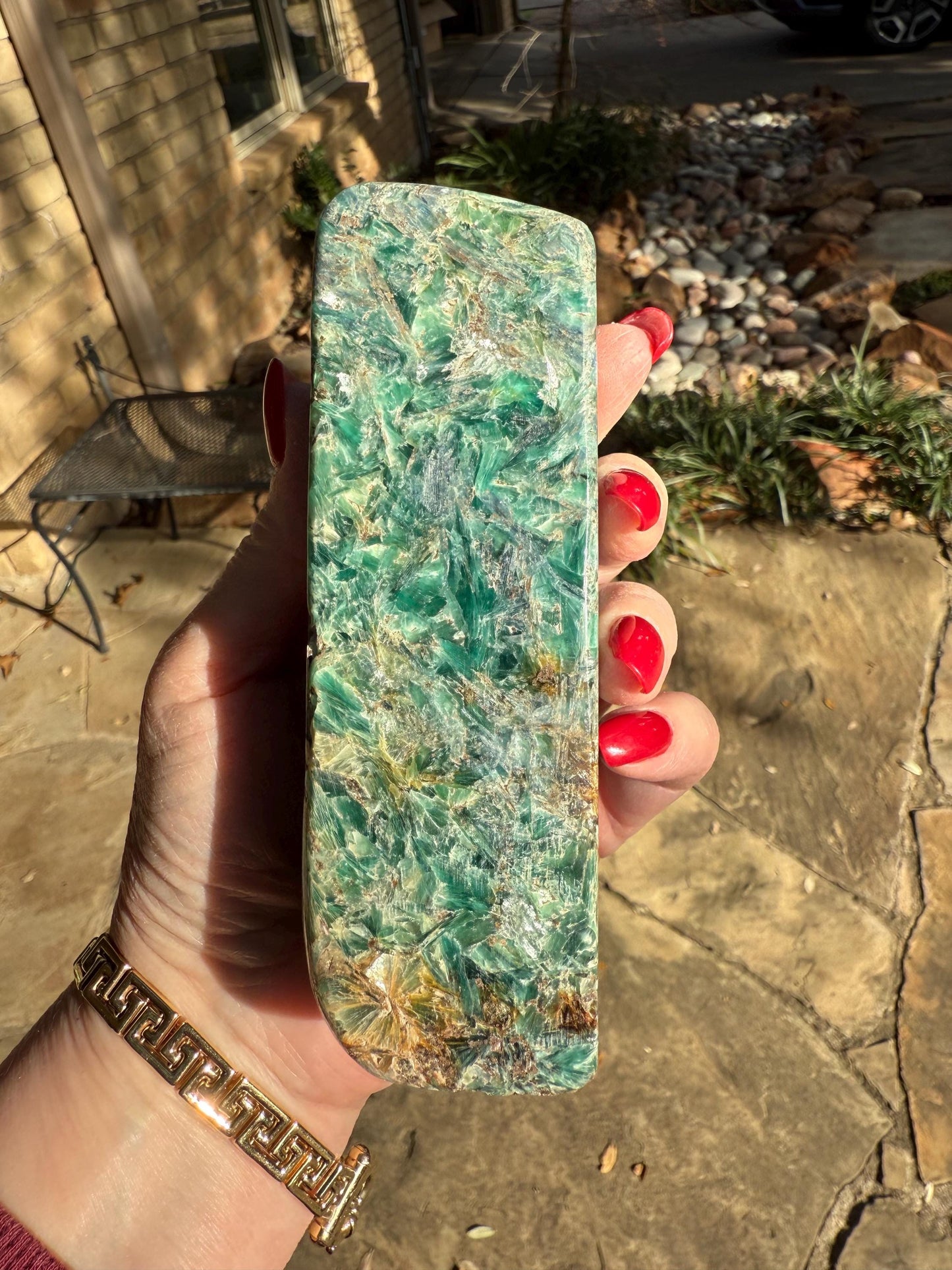 Mermaid Kyanite Stone standing Freeform, rare, premium, crystal healing, high vibration crystals, 5”