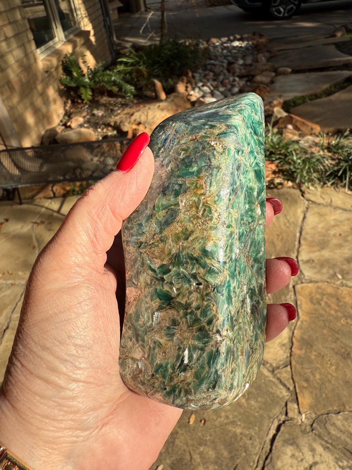 Mermaid Kyanite Stone standing Freeform, rare, premium, crystal healing, high vibration crystals, 5”