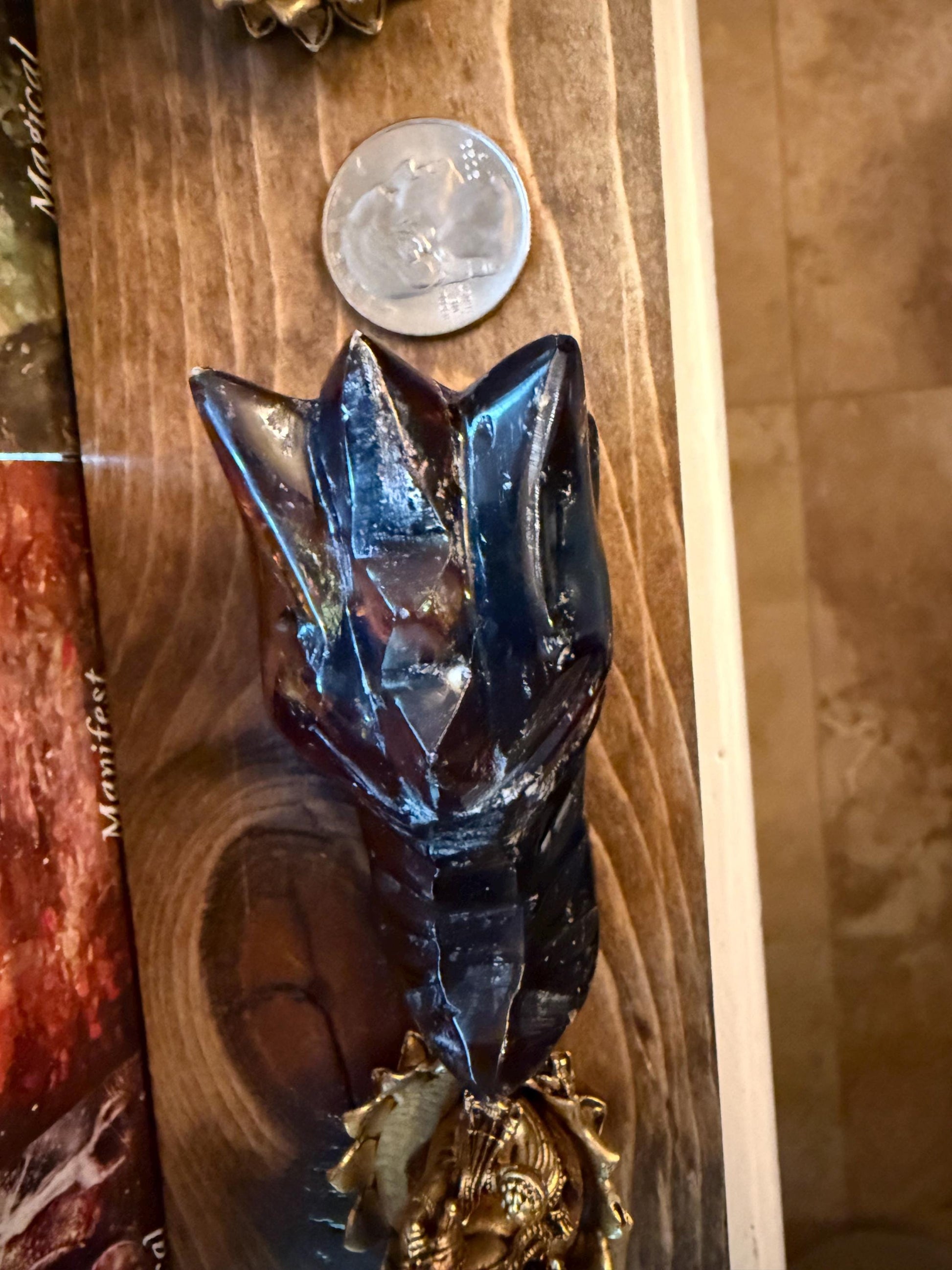 Amber Dragon 2.75”, Rare, Crystal Healing, High Vibration Crystals, altar, gift, authentic amber